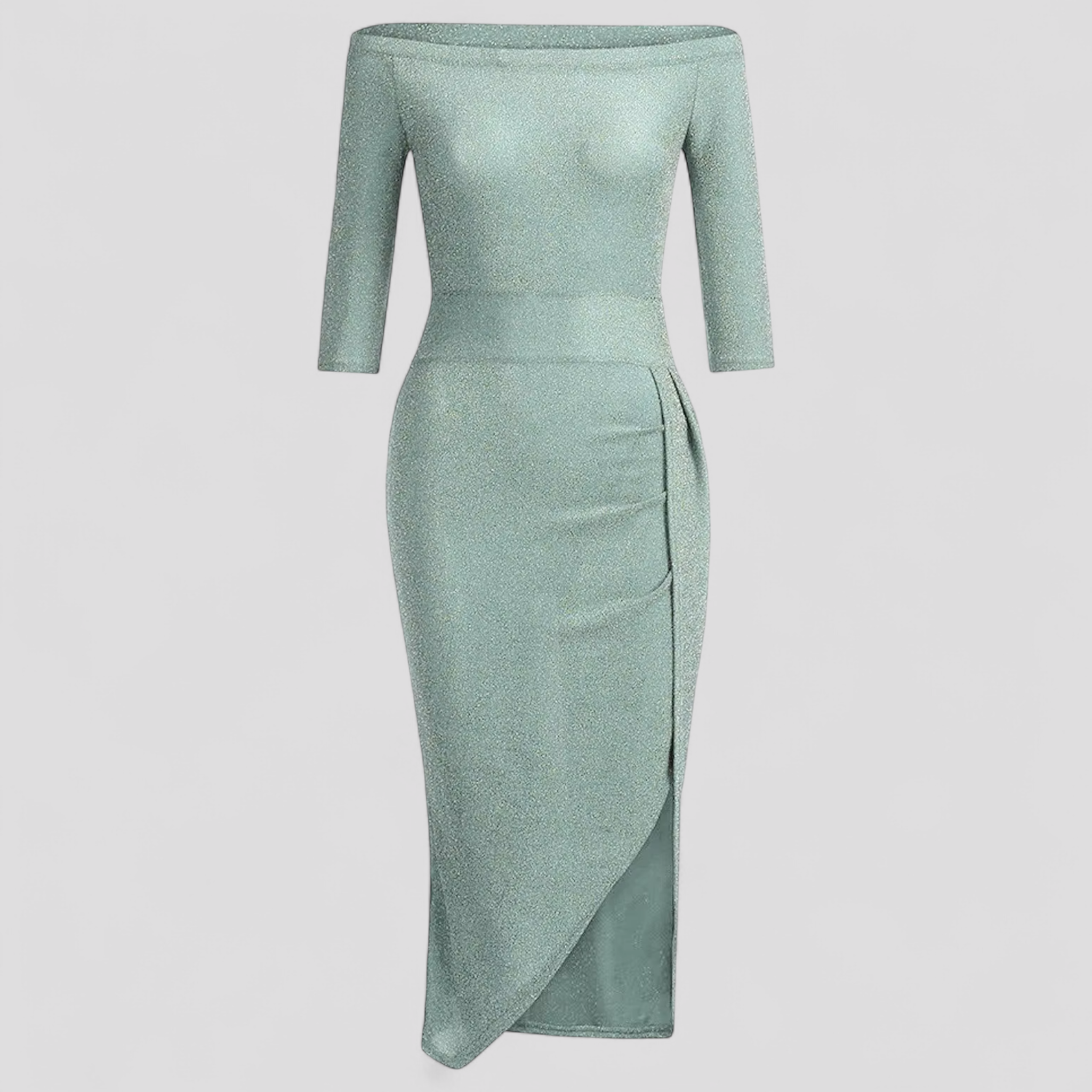 Alwinna - Abito elegante con spalle scoperte - Verde - - Concept Palermo