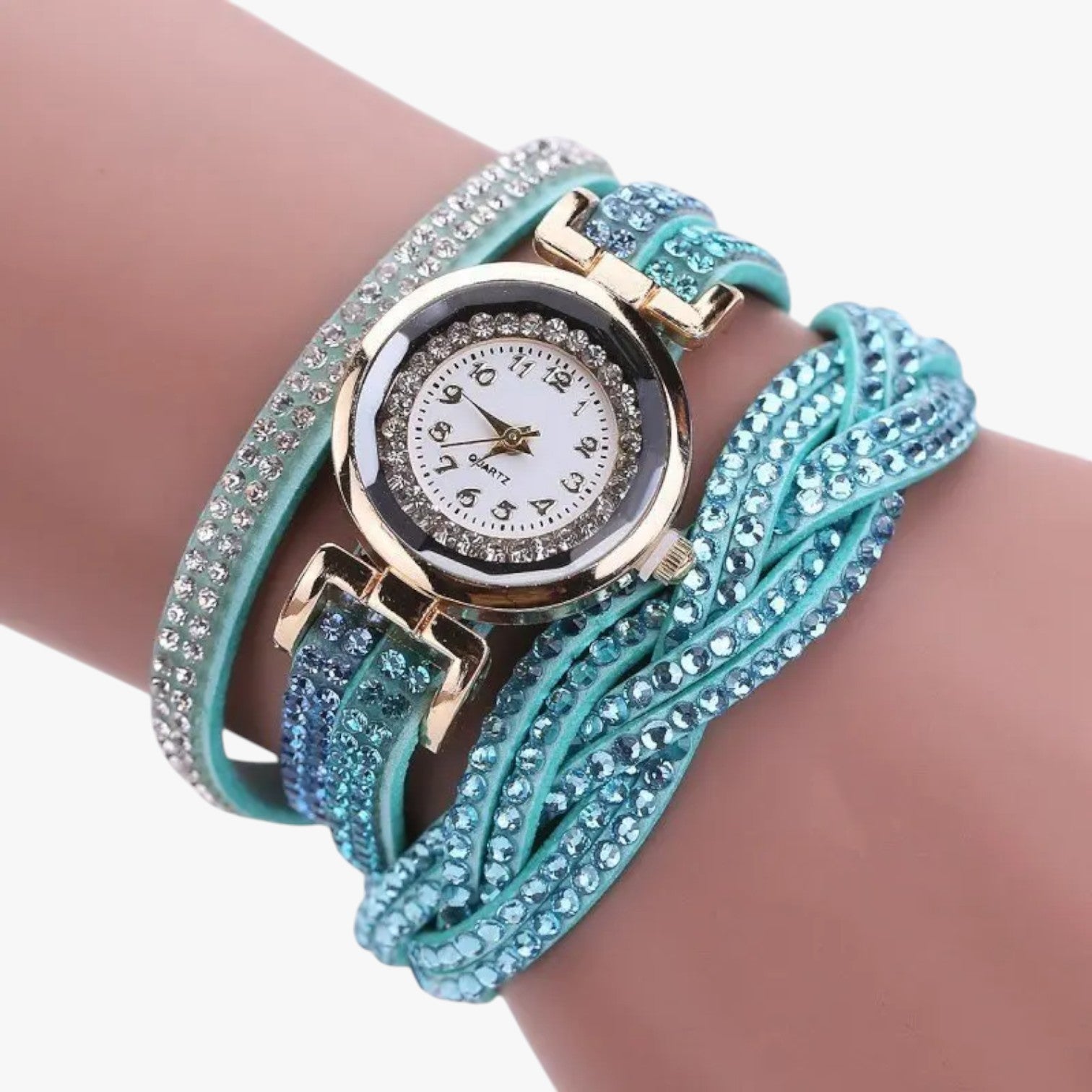 Heidi | Orologio da donna con cinturino lungo in pelle: eleganza e lucentezza in uno - Cielo azzurro - female watch watch watch for women - Concept Palermo