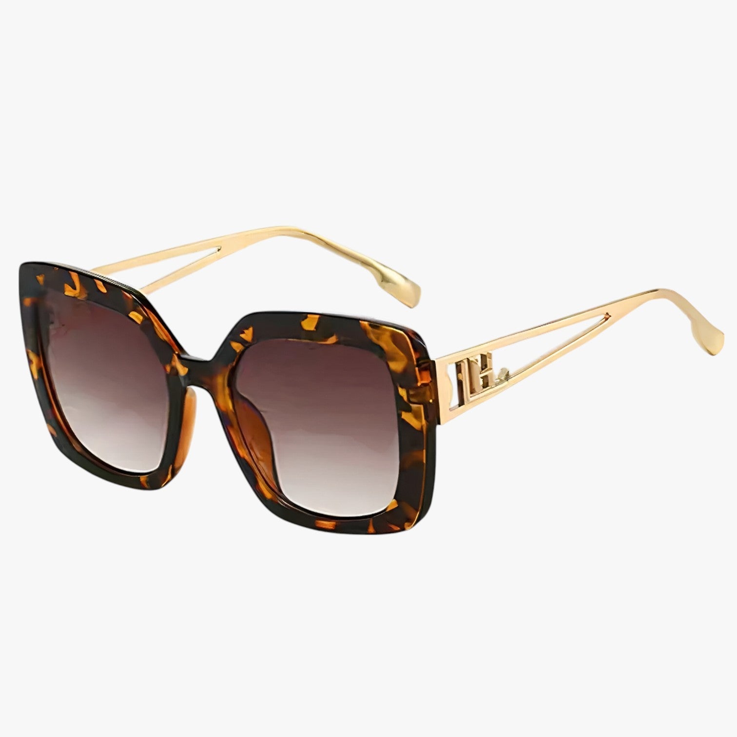 Ensley | Occhiali da sole vintage con montatura trasparente e lenti a gradiente di lusso - leopardo - Cat Eye Sunglasses Fashion Sunglasses polarized sunglasses women Sunglasses - Concept Palermo
