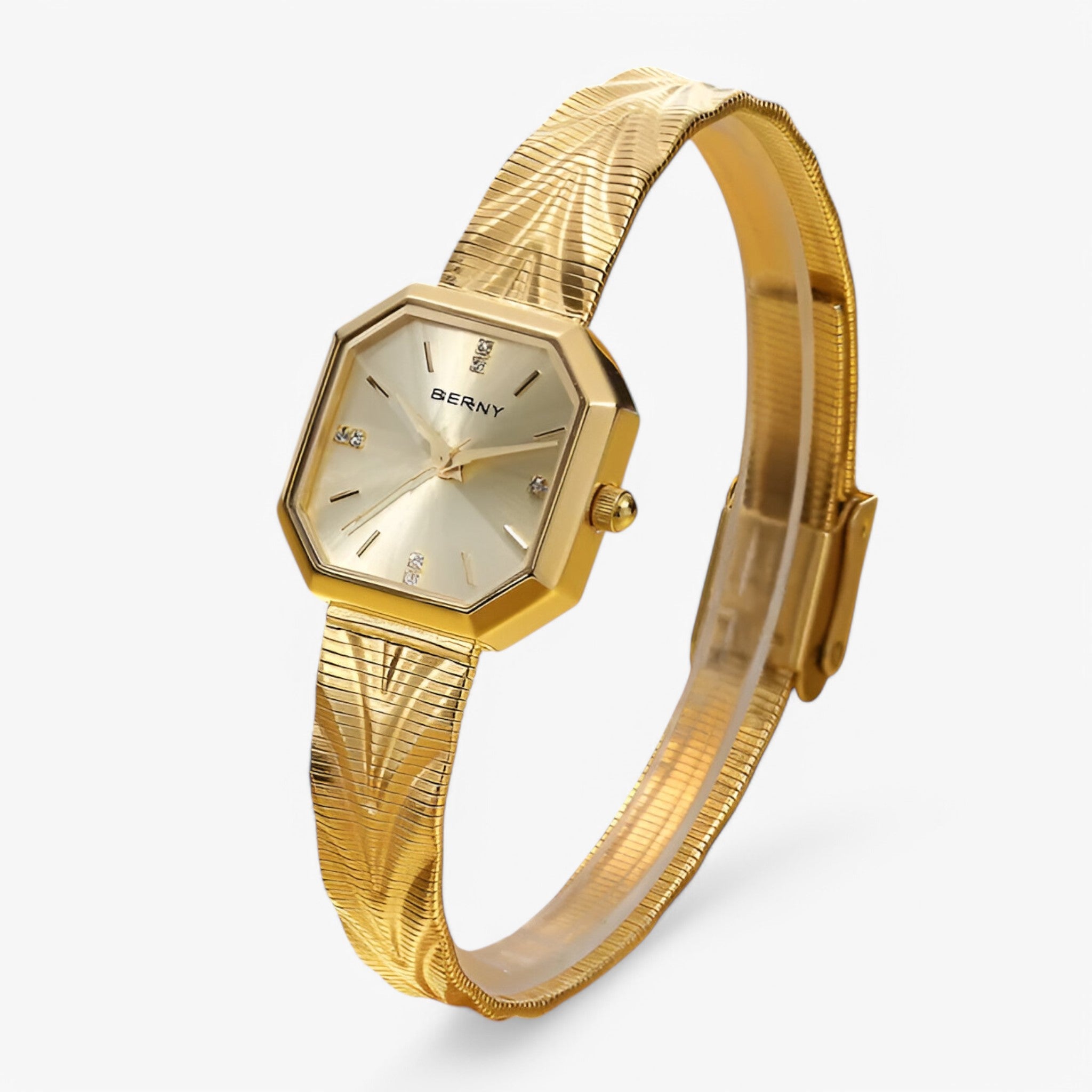 Elisa | Orologio ottagonale in oro di lusso - - female watch watch for women - Concept Palermo