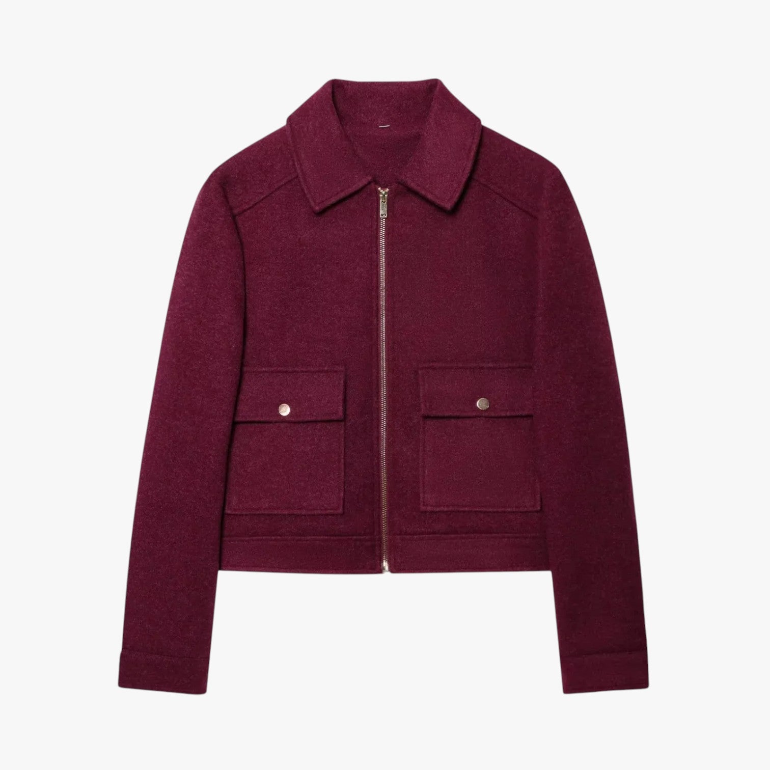 Alison | Elegante giacca invernale da strada: calda, pratica e con tasche - rosso vino - coats coats for women Jackets & Coats - Concept Palermo