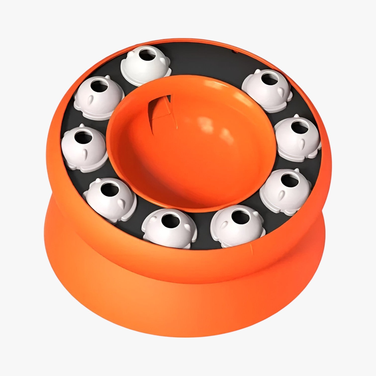 Matthew | Ciotola Puzzle Inclinata per Gatti Alimentazione Lenta e Divertente - Arancione - pet PET SUPPLIES petproduct - Concept Palermo