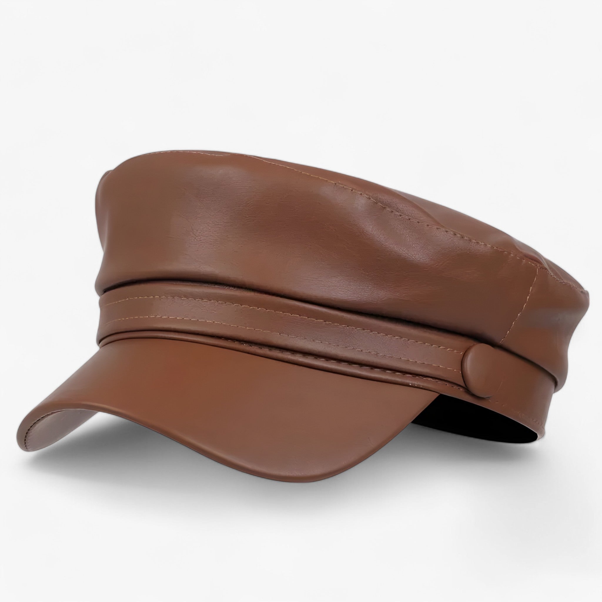 Nova | Cappello piatto ottagonale | Cappello in pelle PU - - - Concept Palermo