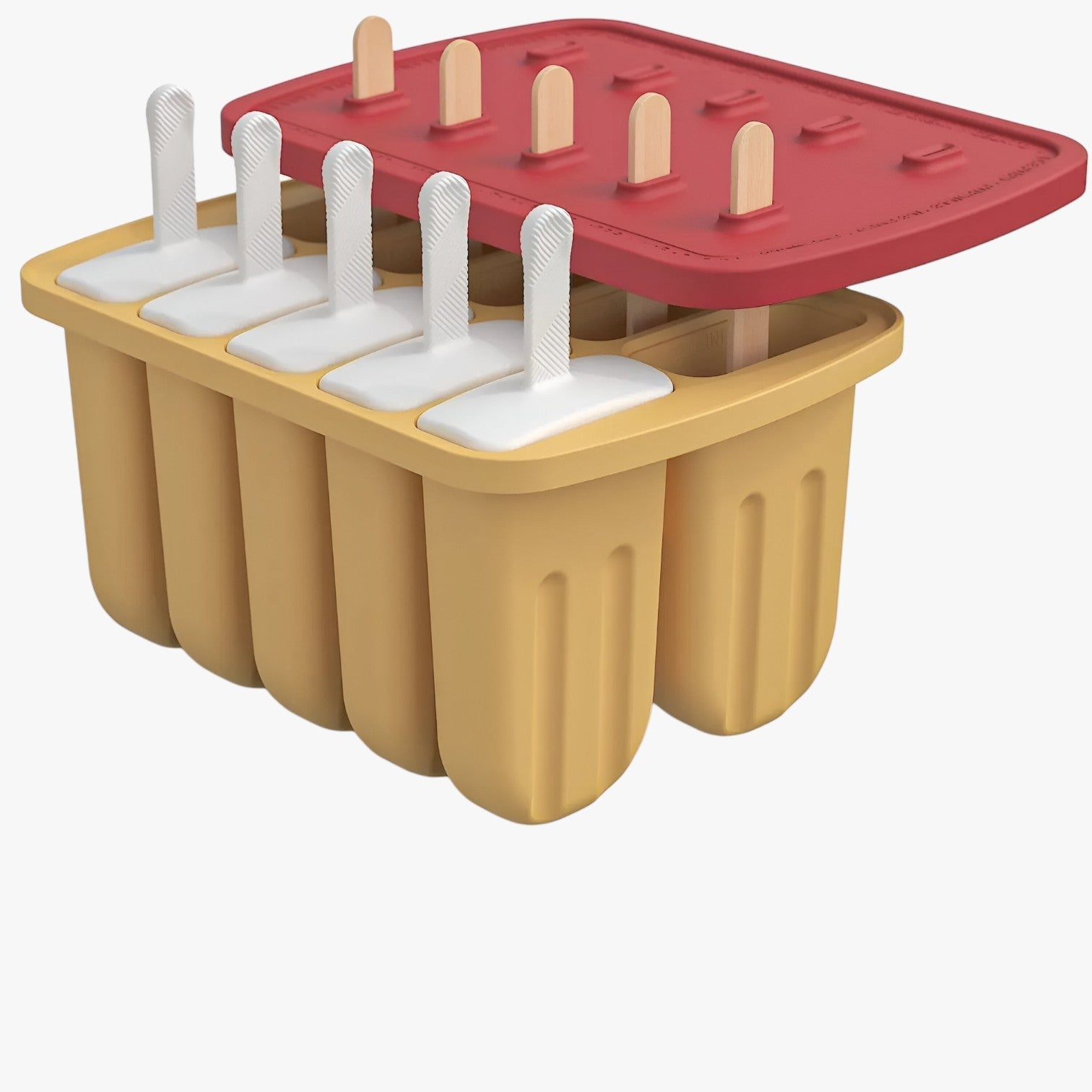 Sunny's | Stampi per Gelato Estivi – Facili Gelati Fai-da-te per Snack Rinfrescanti - 10 grid-marrone - Kitchen kitchen accessory kitchen tools - Concept Palermo