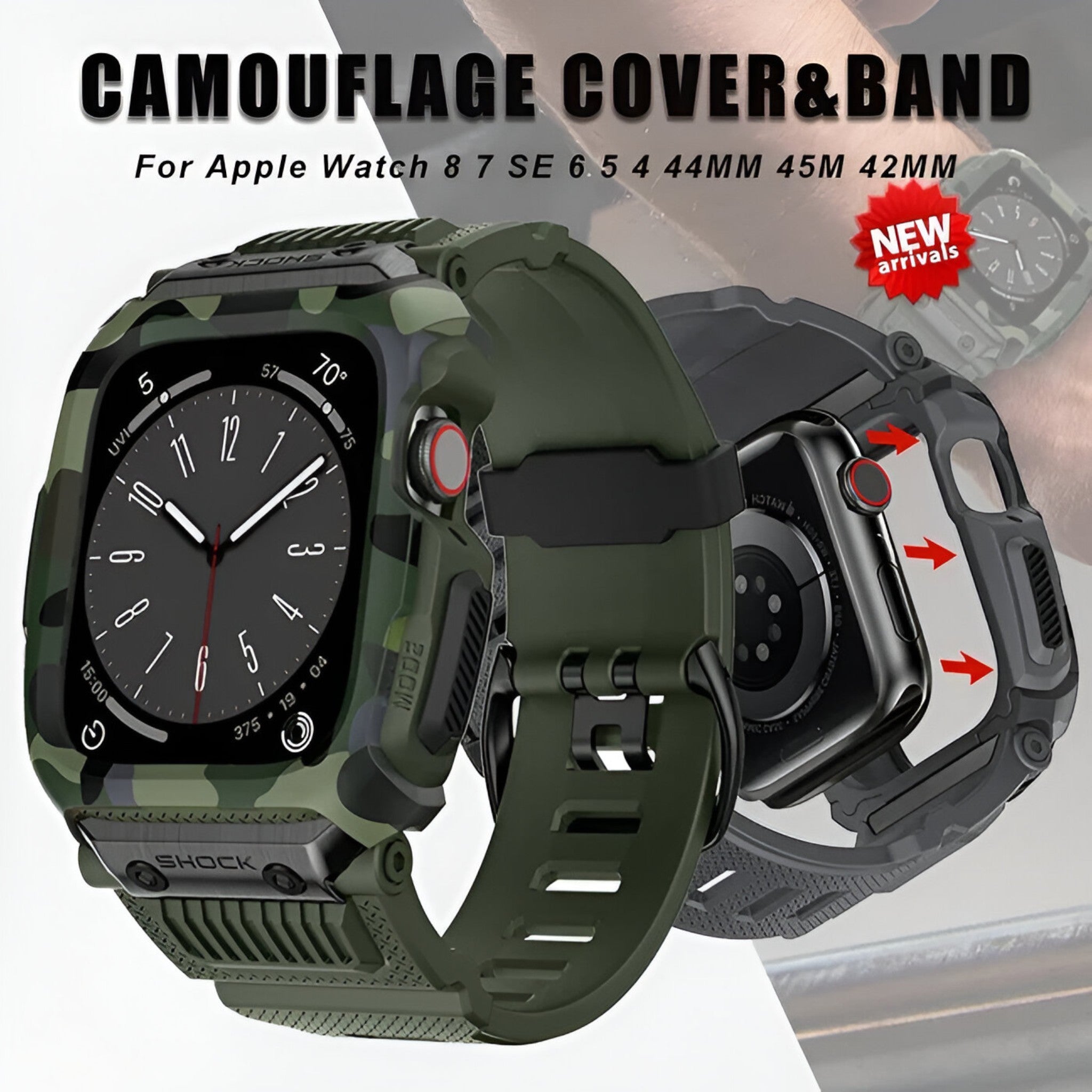 Falcon | Custodia Sportiva Militare per Apple Watch - - - Concept Palermo