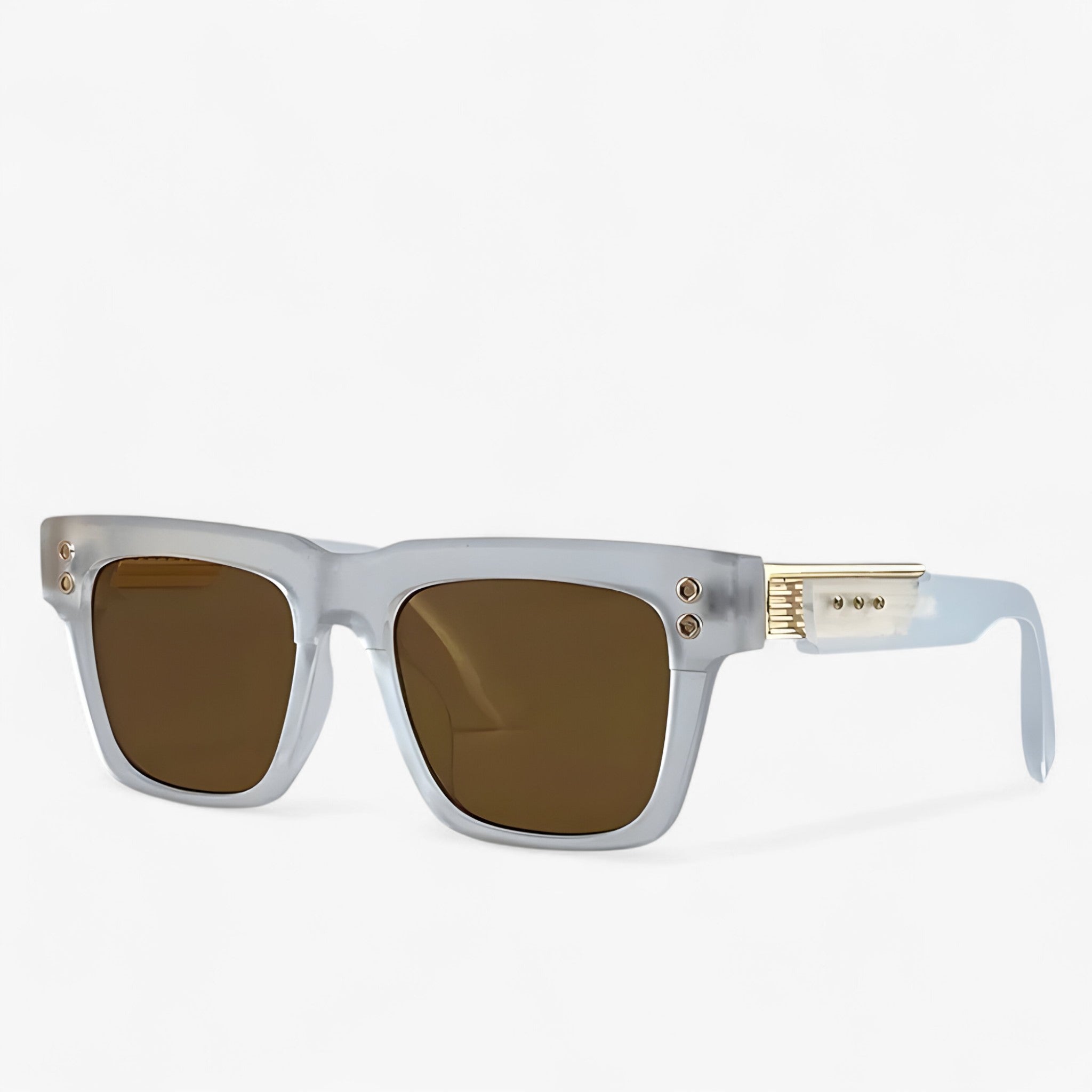 Damon | Occhiali da sole quadrati polarizzati steampunk - Tè bianco - Fashion Sunglasses men sunglasses polarized mens sunglasses Polarized man sunglasses Sunglasses sunglasses polarized men - Concept Palermo