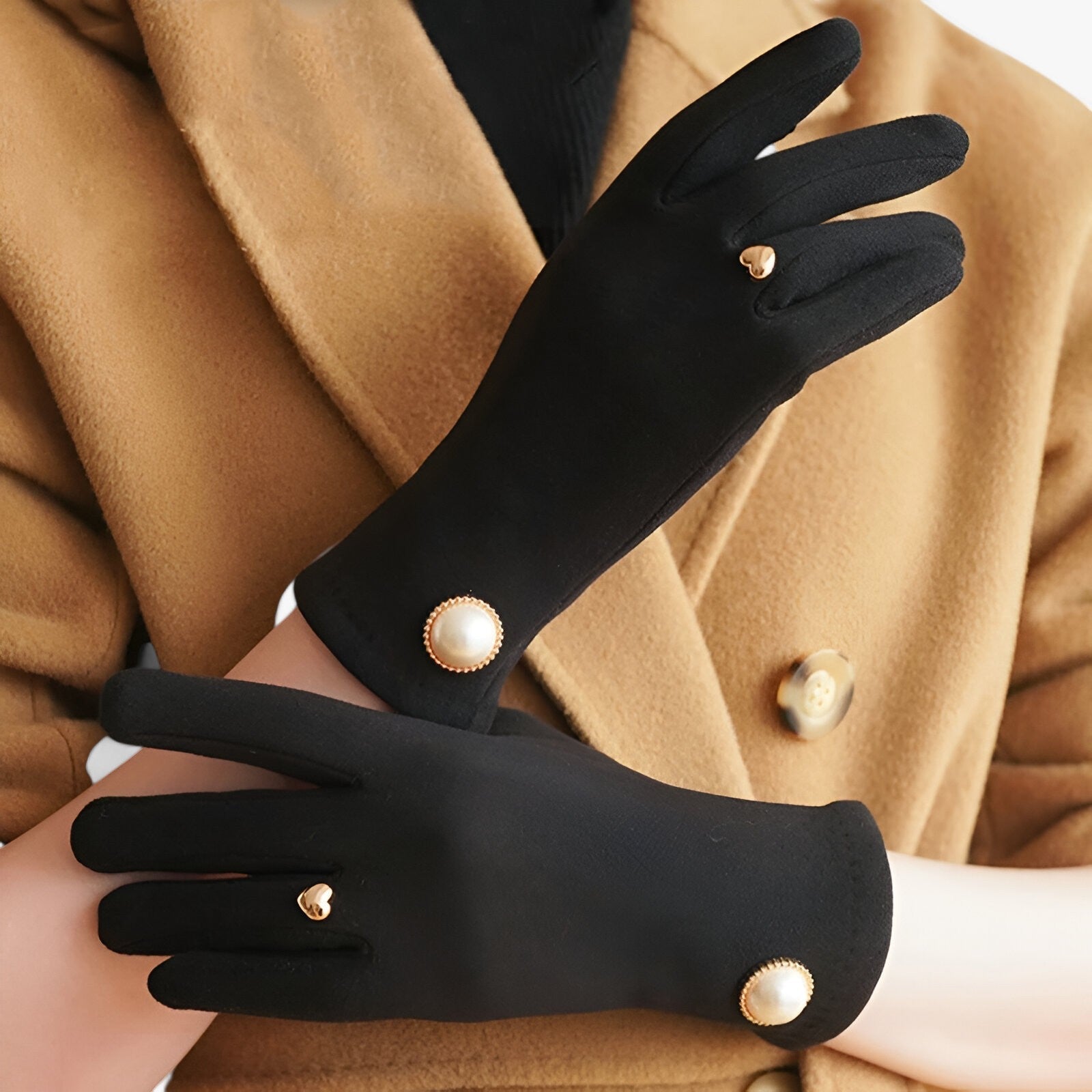 Beth | Guanti invernali - Calore e comfort touchscreen - nero - gloves winter gloves Women fashion - Concept Palermo