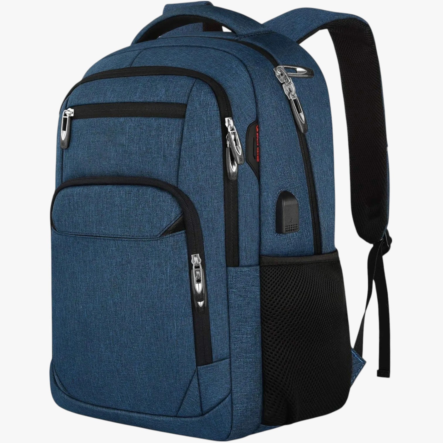 Charlie | Zaino Impermeabile Multiuso con Porta USB Grande Capacità per Viaggi e Lavoro - Blu 18 - bag Bags bags for men mens bag - Concept Palermo