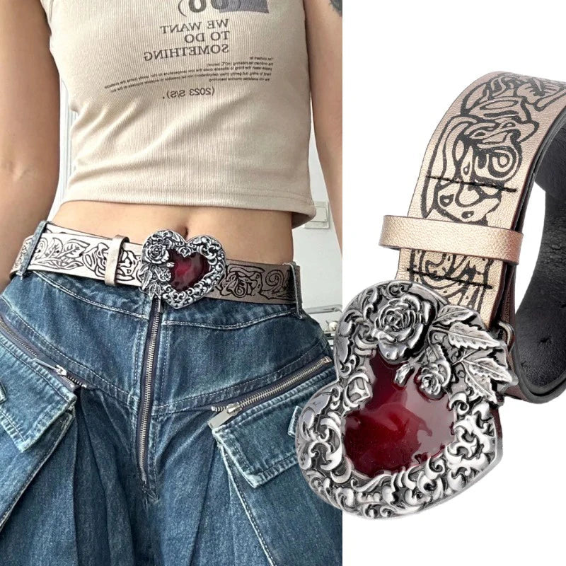 Samara | Riem Gothic Punk – Cool, alla moda e perfetto per jeans - - belts waist belt for women Womens belt - Concept Palermo