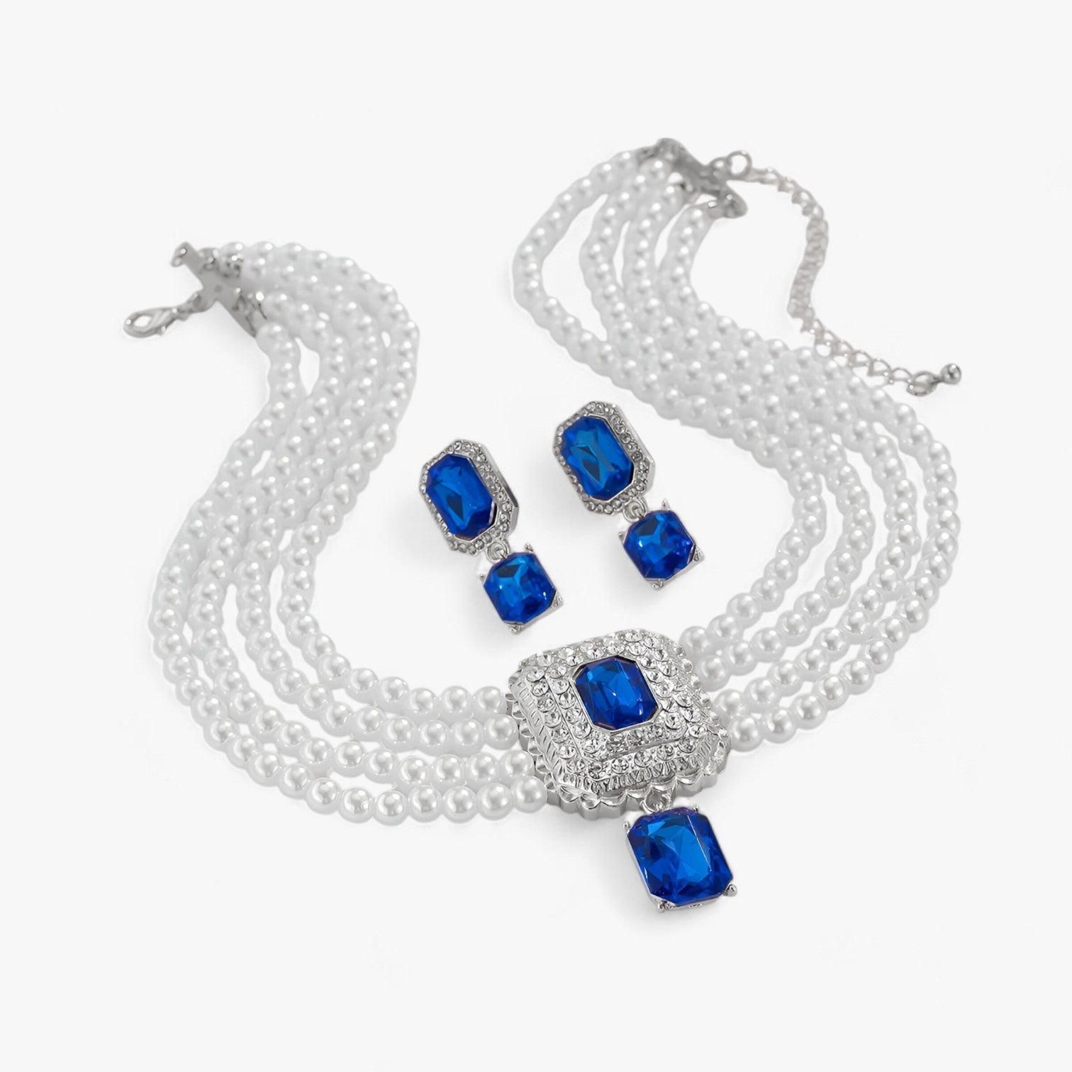 Rebecca | Eleganza Retro Lattaceo: Set di gioielli a più strati con perle per donne - - Accessories Jewelry Gift Gifts for women women - Concept Palermo