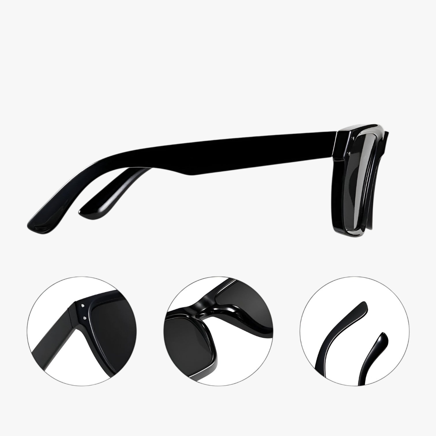 Jameson | Occhiali da sole oversize quadrati da guida – Protezione UV antiriflesso - - Polarized man sunglasses sun glasses sunglasses polarized men - Concept Palermo