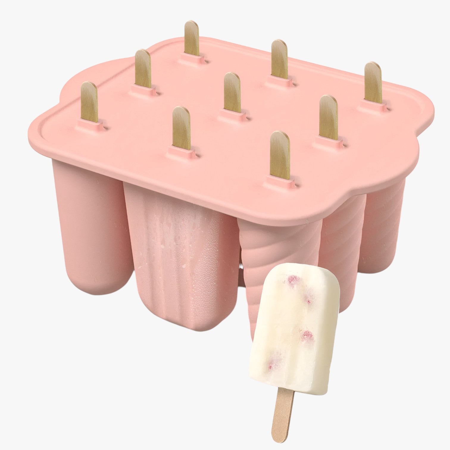 Sunny's | Stampi per Gelato Estivi – Facili Gelati Fai-da-te per Snack Rinfrescanti - 9 grid-rosa - Kitchen kitchen accessory kitchen tools - Concept Palermo