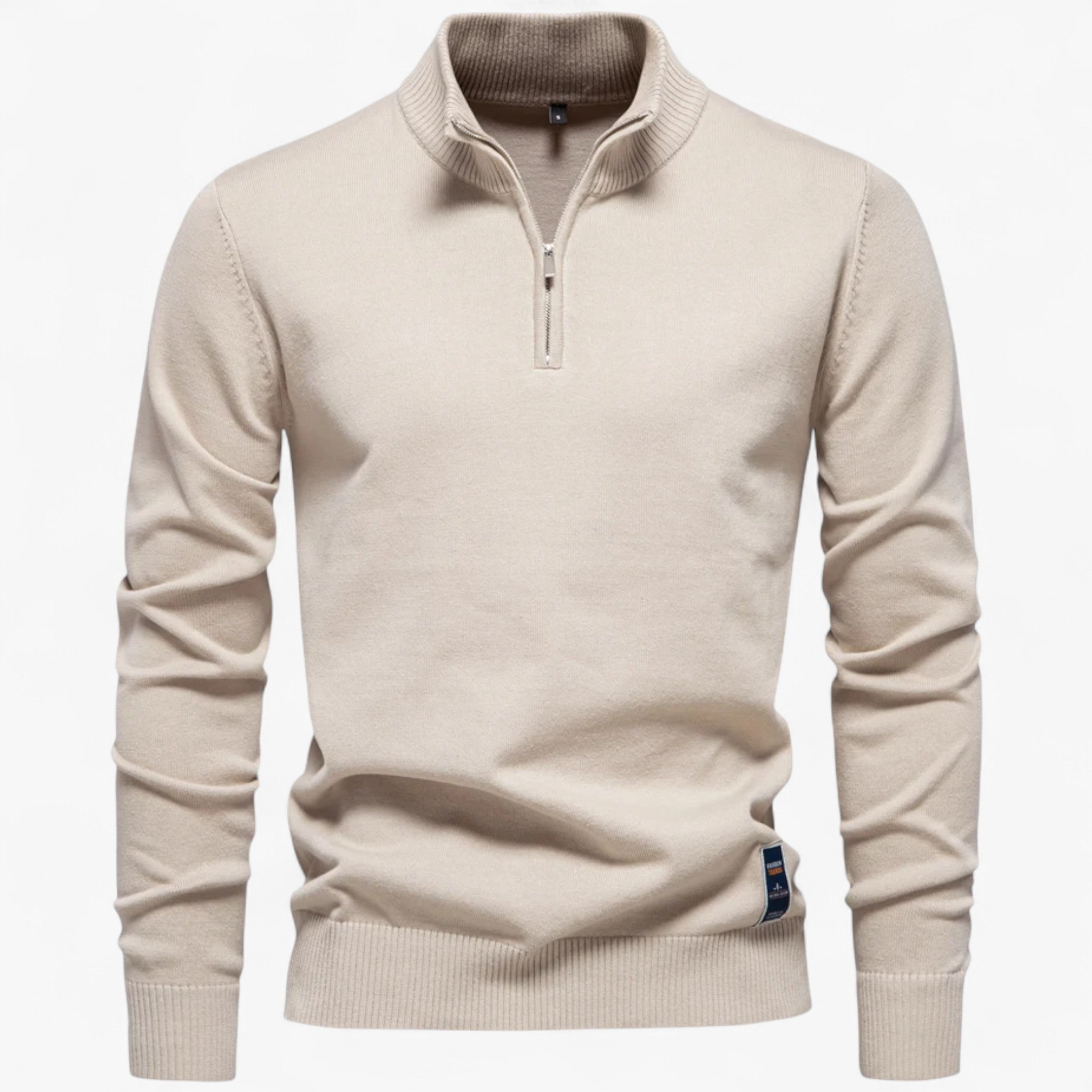 Lloyd | Maglione da Uomo con Mezza Zip - Apricot - Clothes clothes men Clothing Sweater sweater men sweaters - Concept Palermo