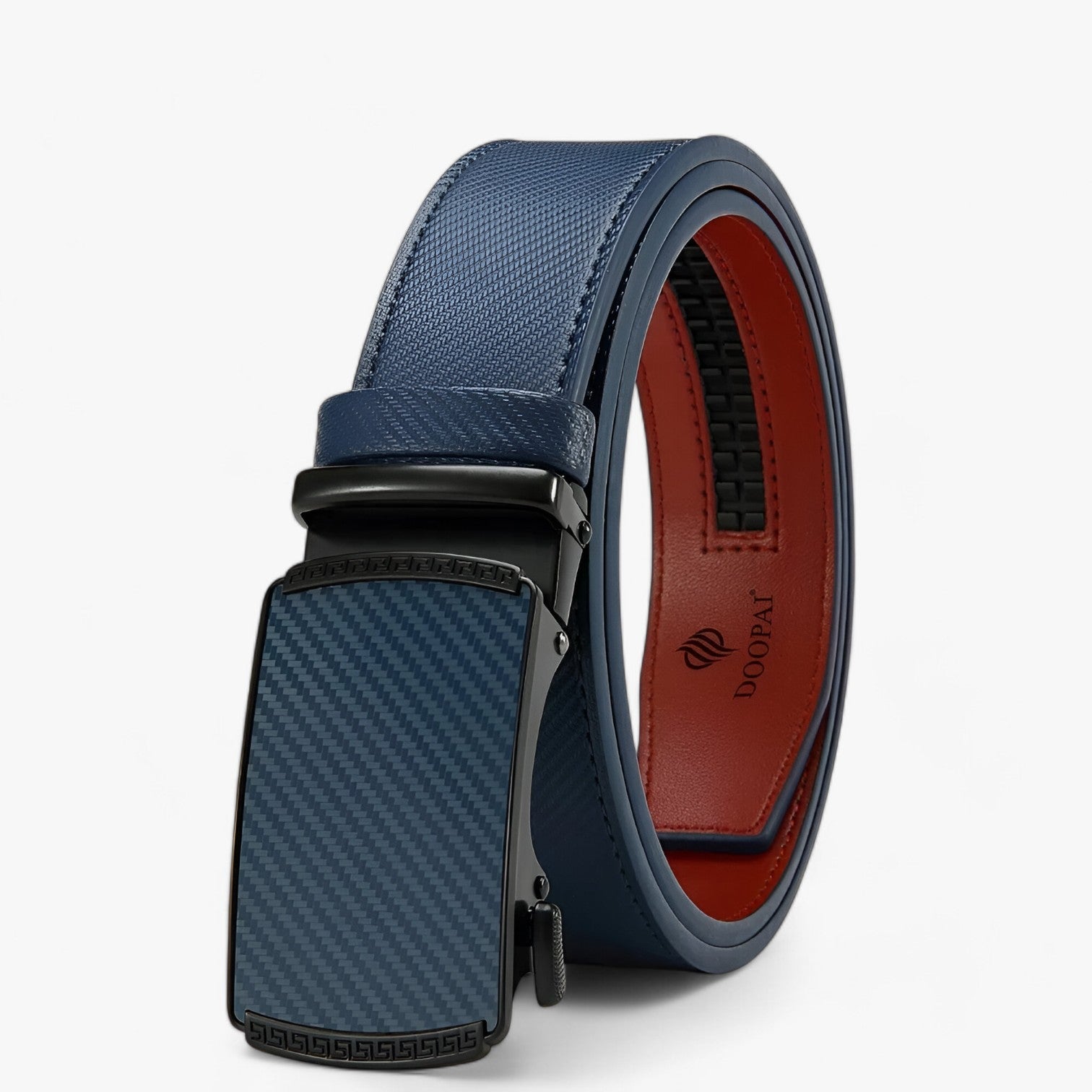 Coen | Cintura Automatica in Pelle di Lusso con Fibbia Regolabile - Blu - belts mens accessory Mens belt - Concept Palermo