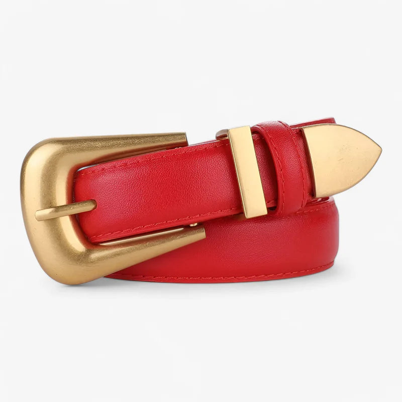 Sophia | Cintura a fibbia - Confortevole e alla moda - Rosso 100cm - - Concept Palermo