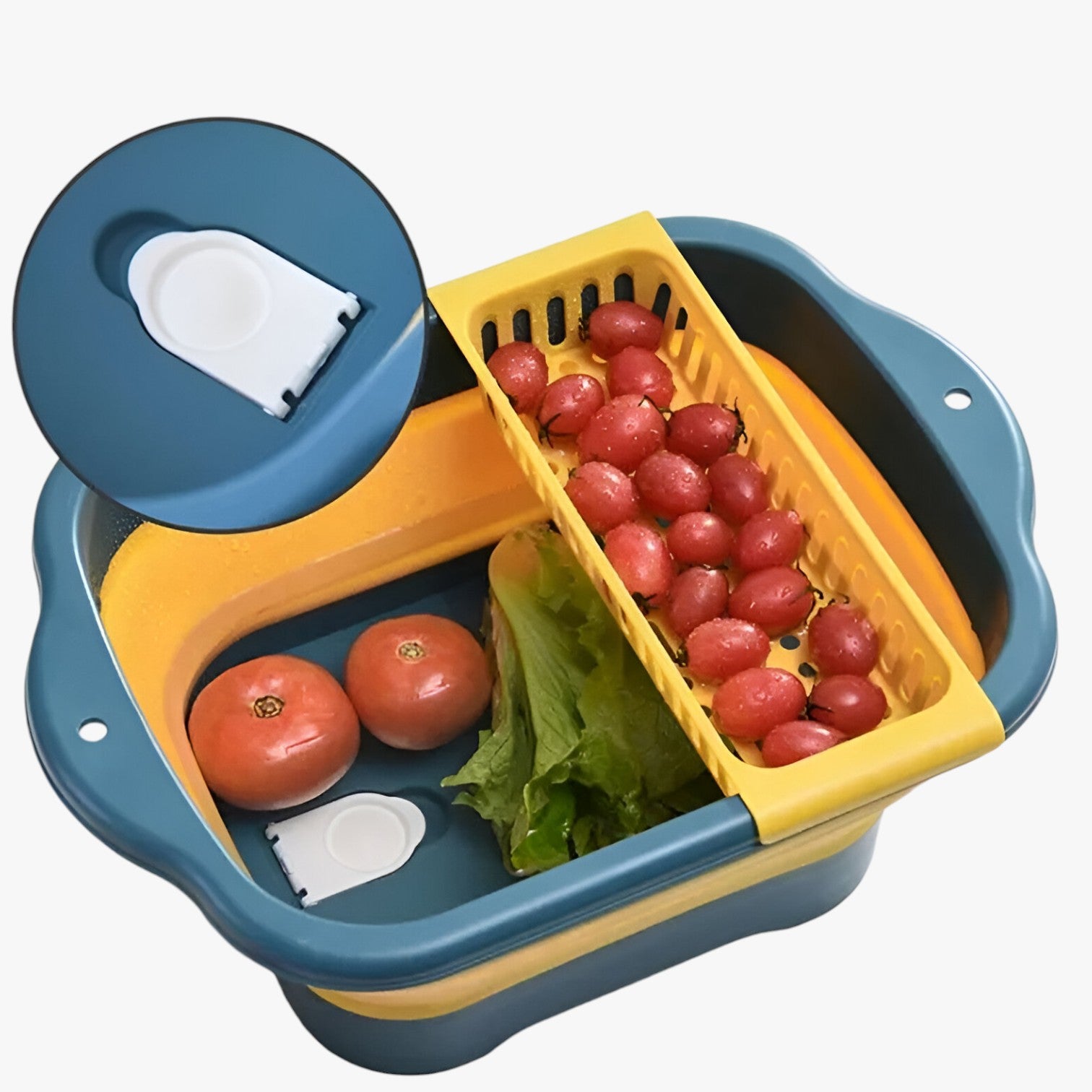 Emerald | Colapasta pieghevole in silicone per frutta e verdura - - colander Kitchen Kitchen Essentials - Concept Palermo