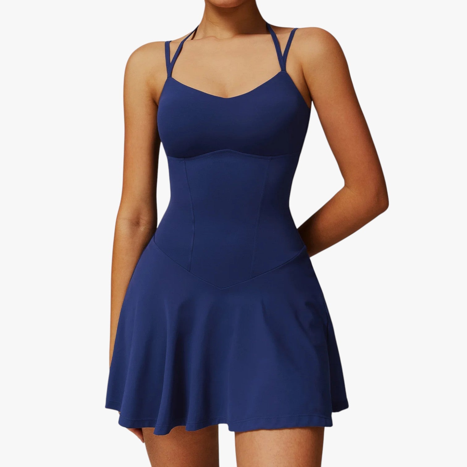 Charlotte | Abito sportivo - Leggero, ad asciugatura rapida, con tasca nascosta - Blu navy - women clothes women set clothes women sportswear - Concept Palermo