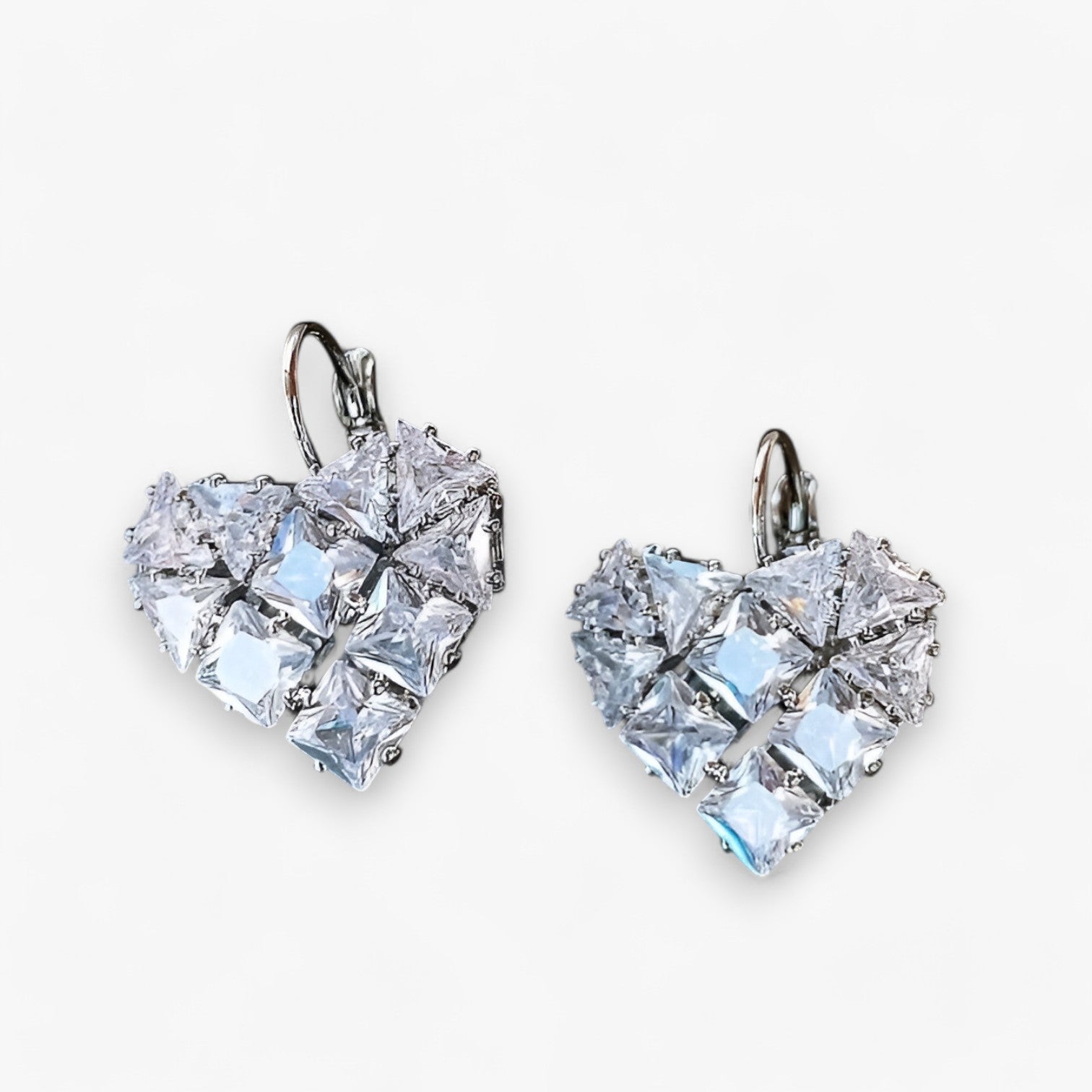 Amélie | Orecchini a forma di cuore di lusso francese con zirconia - - Accessories Jewelry EARRINGS - Concept Palermo