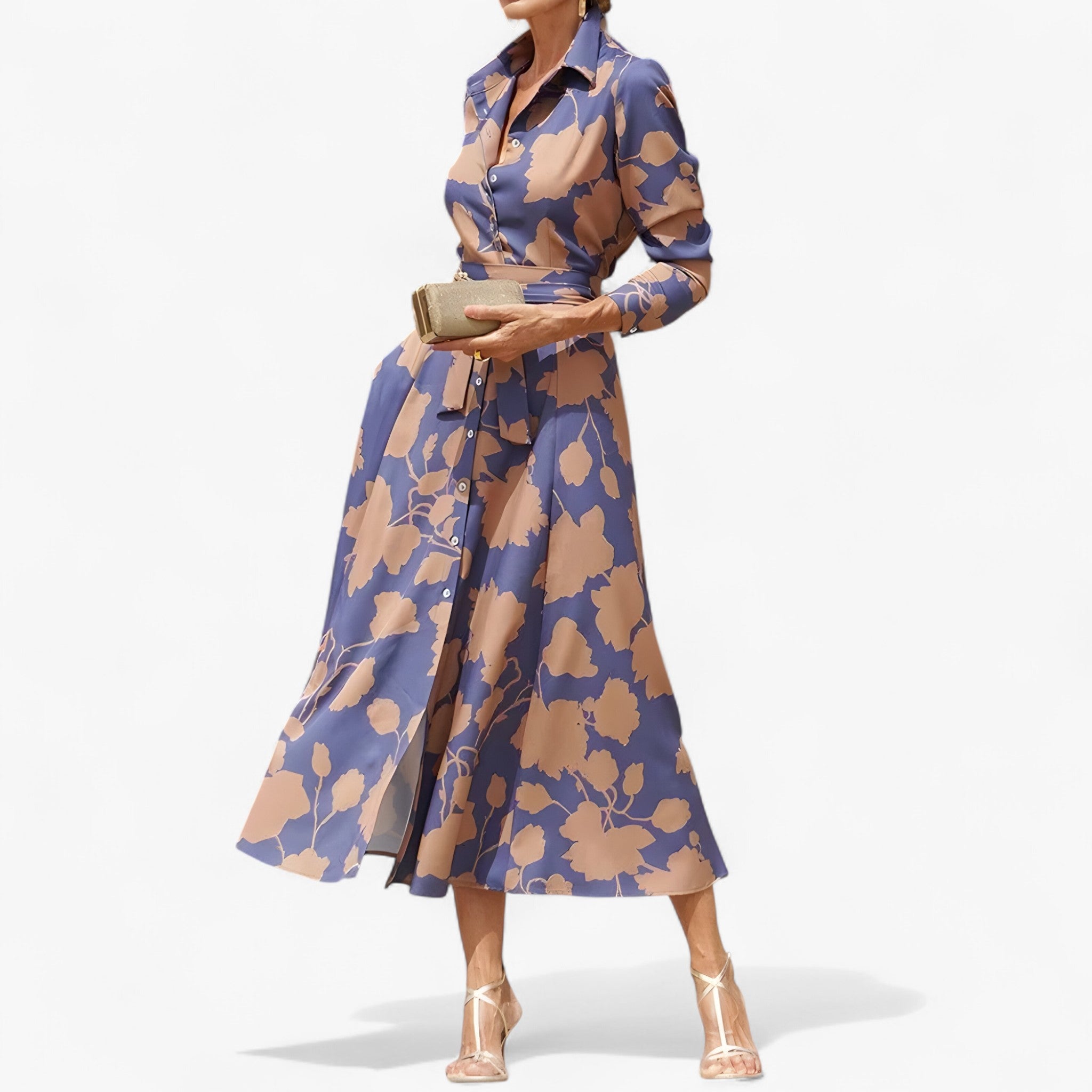 Flora - Vestito Camicia Classico - Viola - - Concept Palermo