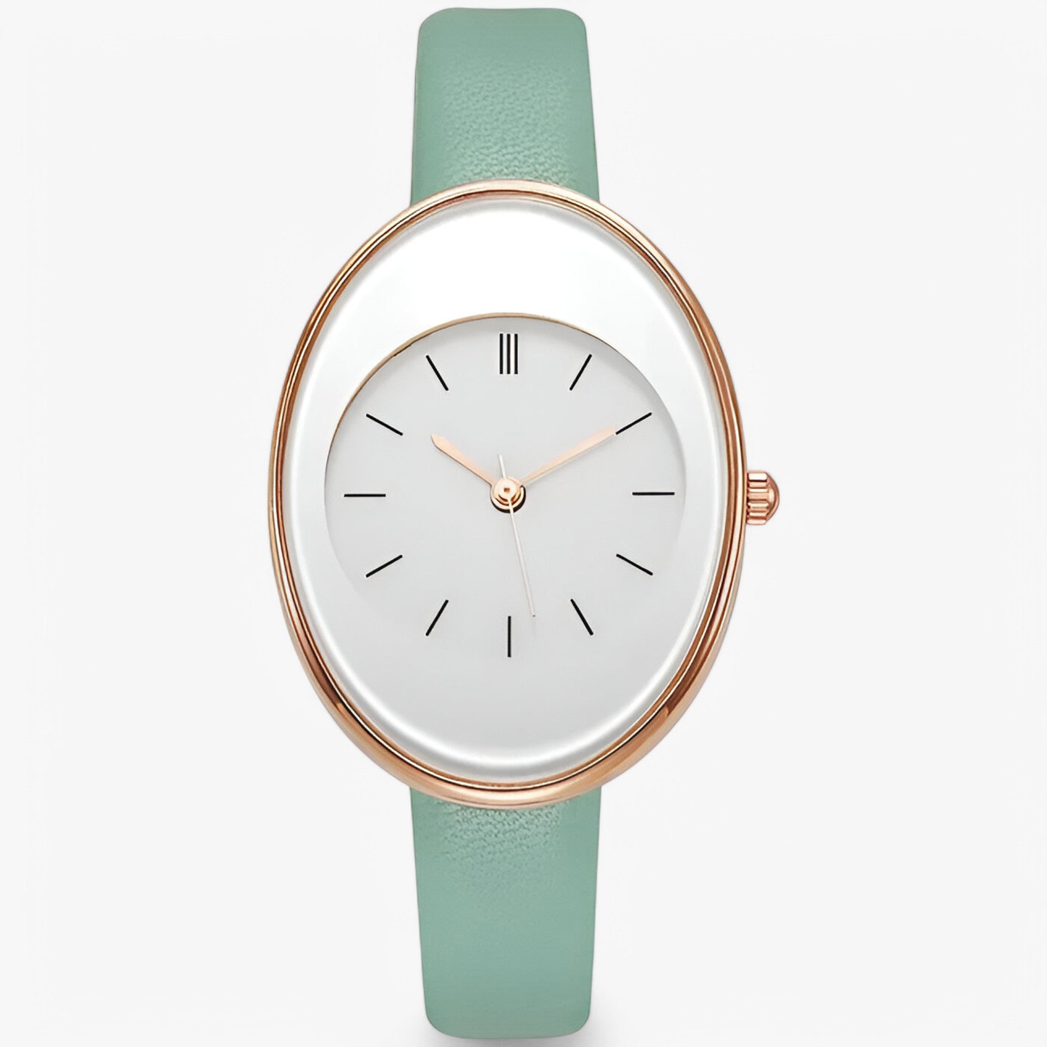 Mirella | Orologio da donna alla moda con cinturino minimal - Verde chiaro - female watch watch for women - Concept Palermo
