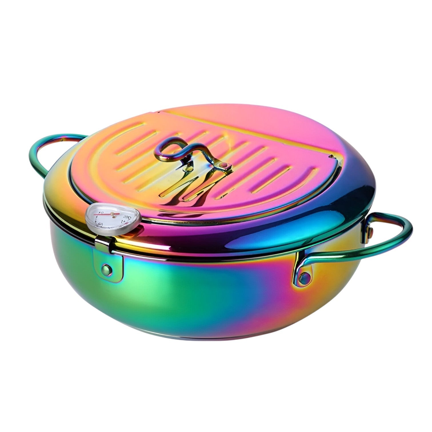 Brady | Friggitrice in acciaio inossidabile – Cottura precisa con termometro integrato - Arcobaleno NO.0 - Kitchen kitchen accessory kitchen tools - Concept Palermo