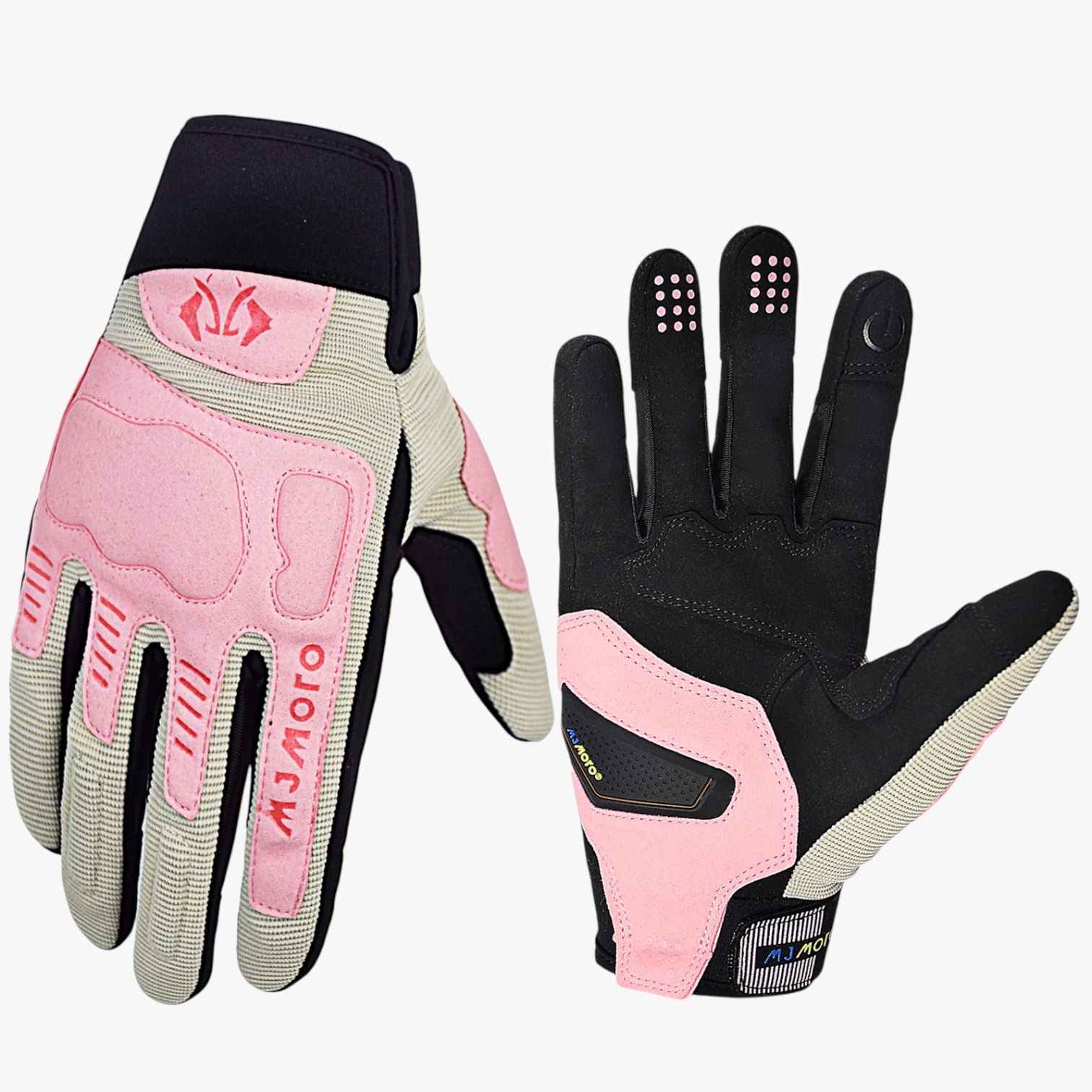 Ezequiel | Guanti Estivi MJMOTO Antivento, Touchscreen e Super Traspiranti - Rosa - gloves gloves for men mens gloves - Concept Palermo