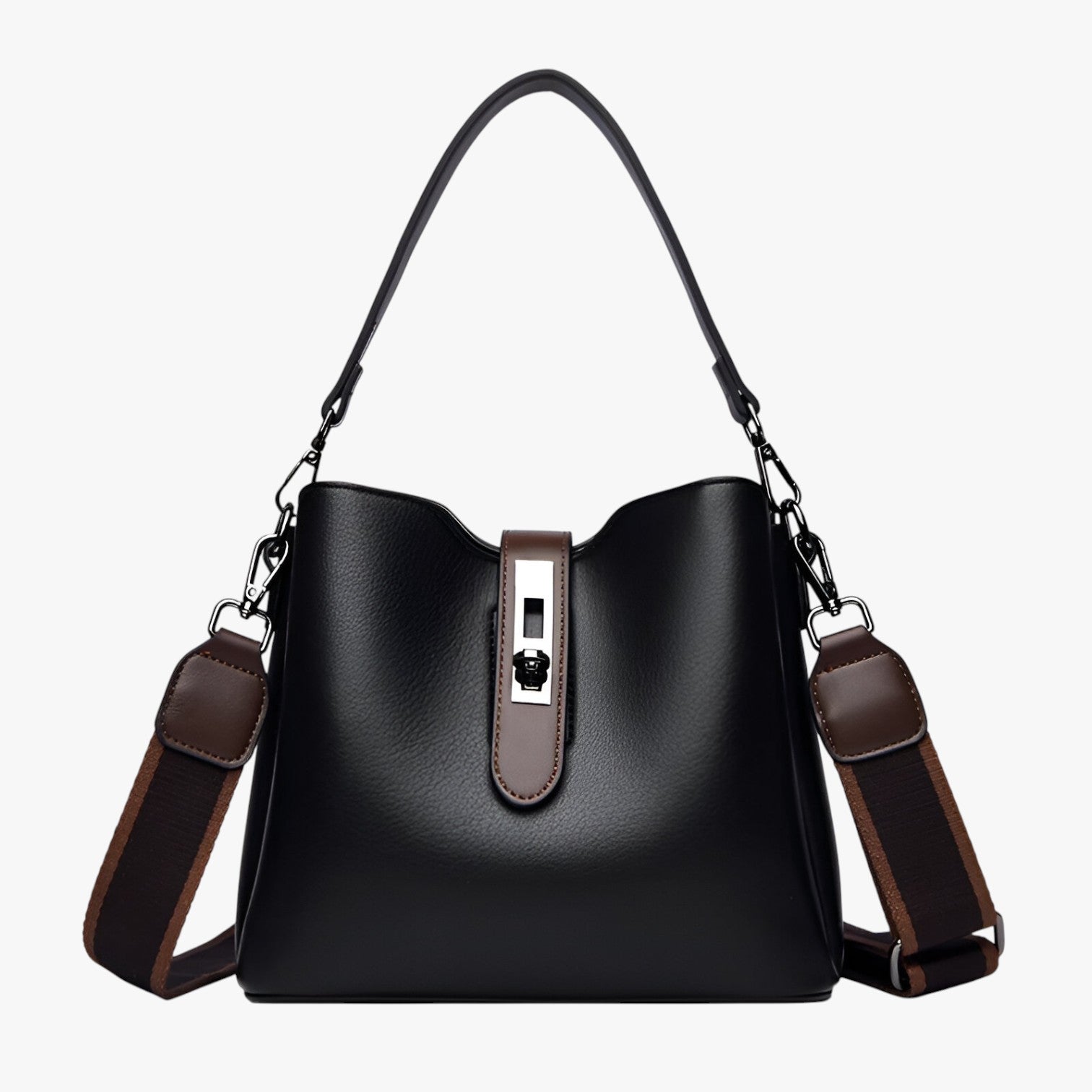 Mia | Elegante borsa a tracolla in pelle per l'eleganza di tutti i giorni - Nero - Bags handbags women bags Women's handbags - Concept Palermo