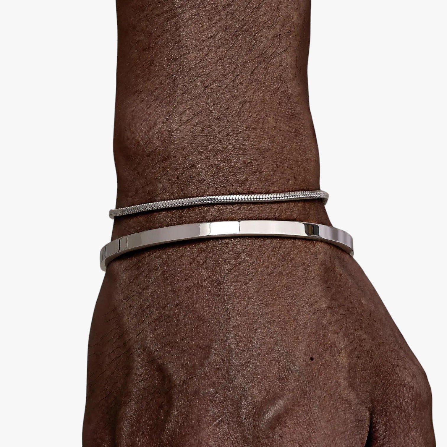 Philip | Set Bracciali Uomo in Acciaio con Dettagli Neri - - BRACELET bracelet for men BRACELETS mens bracelet - Concept Palermo