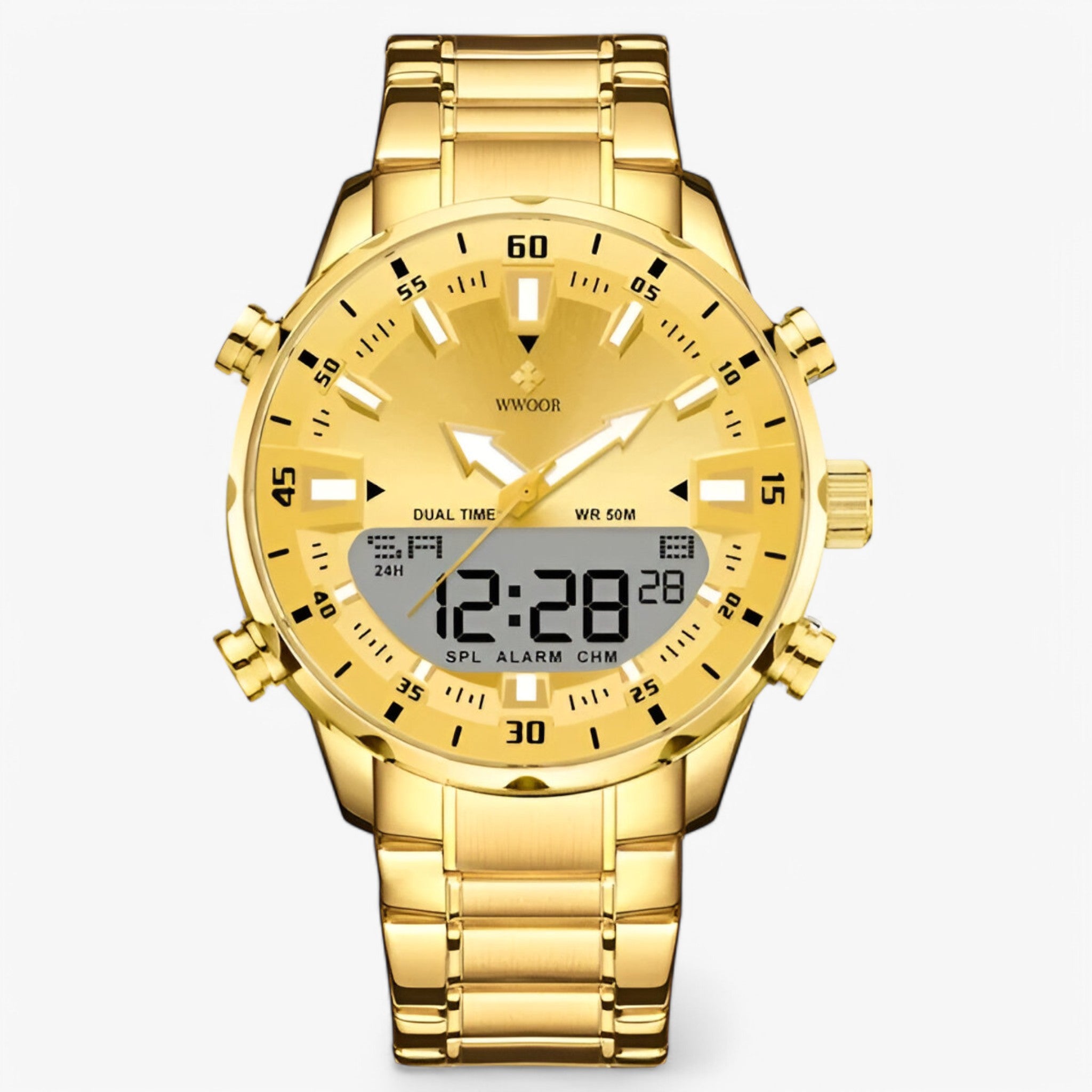 Dario | Orologio sportivo militare in acciaio inox - Oro oro - - Concept Palermo