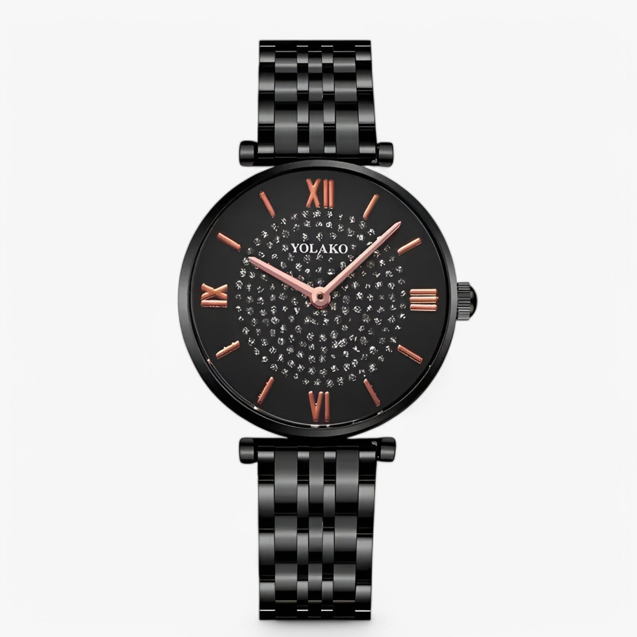 Rosana | Orologio da donna elegante in acciaio inossidabile al quarzo - Nera - female watch watch for women - Concept Palermo