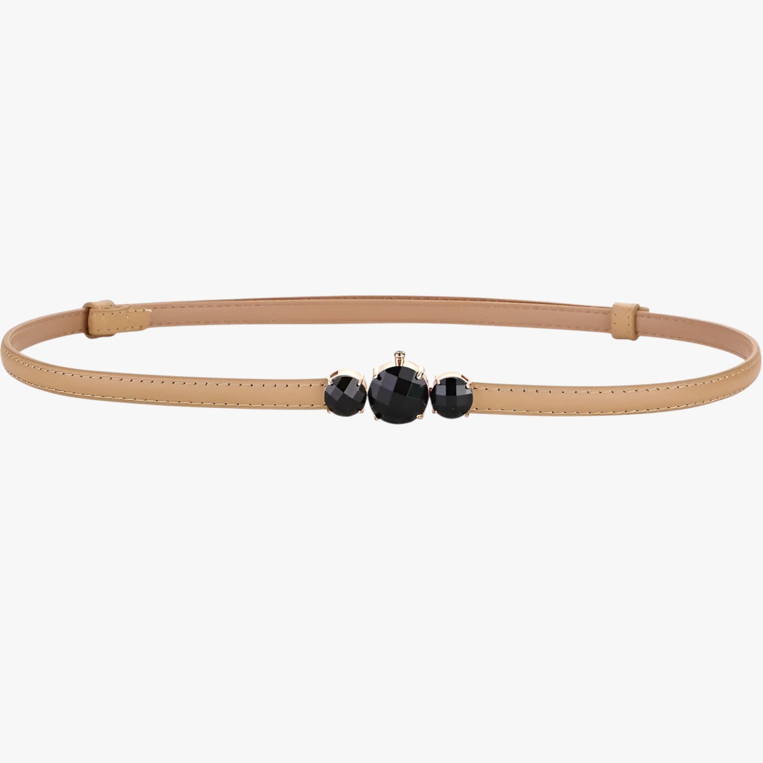 Caesy | Cintura sottile in vera pelle – Eleganza regolabile - khaki 100cm - Belts waist belt for women Womens belt - Concept Palermo