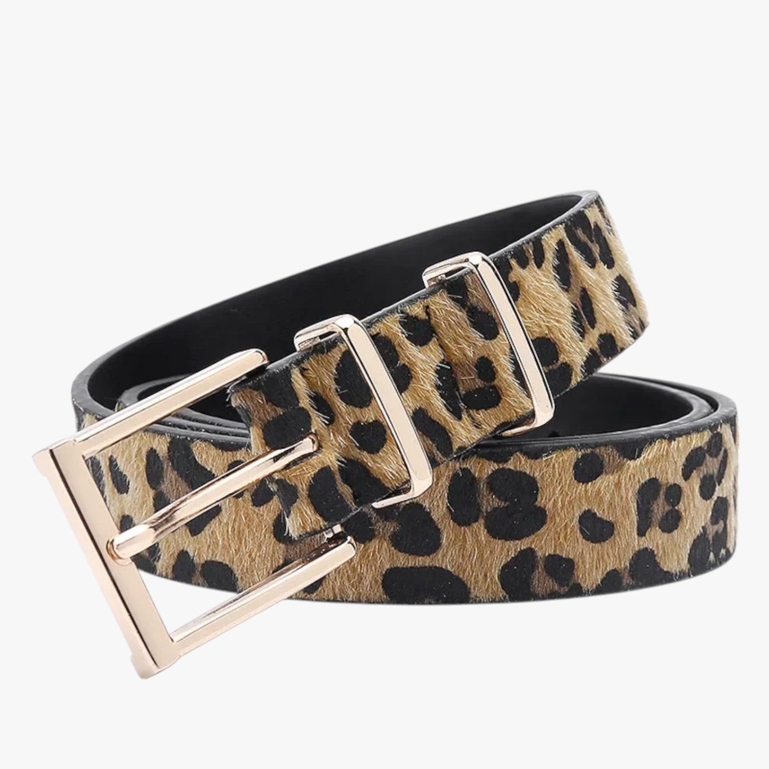 Julianna | Cintura in Pelle Leopardata con Fibbia Elegante - Marrone chiaro - Belts waist belt for women Womens belt - Concept Palermo