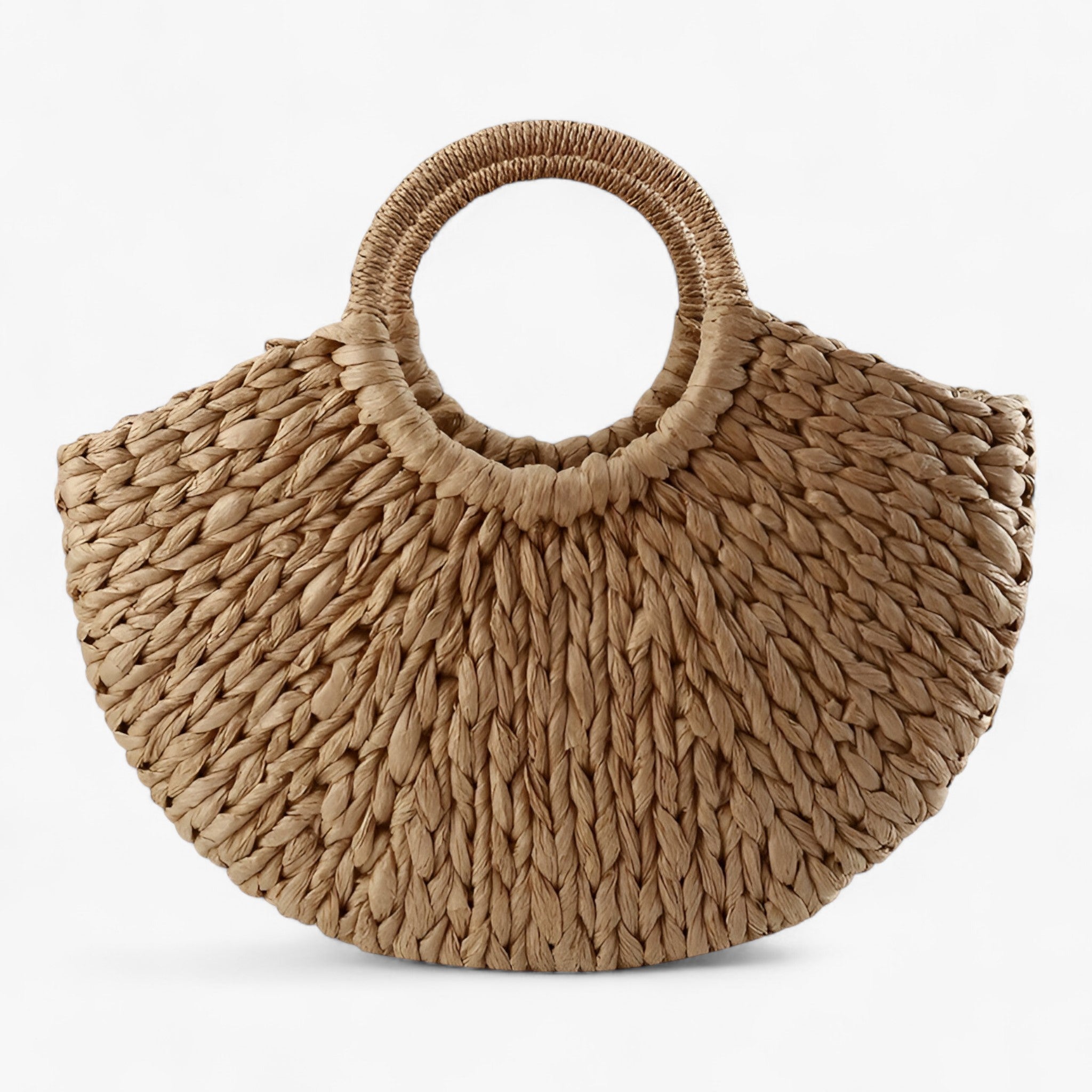 Valentina | Borsa in Finta Paglia Intrecciata - Avorio - - Concept Palermo