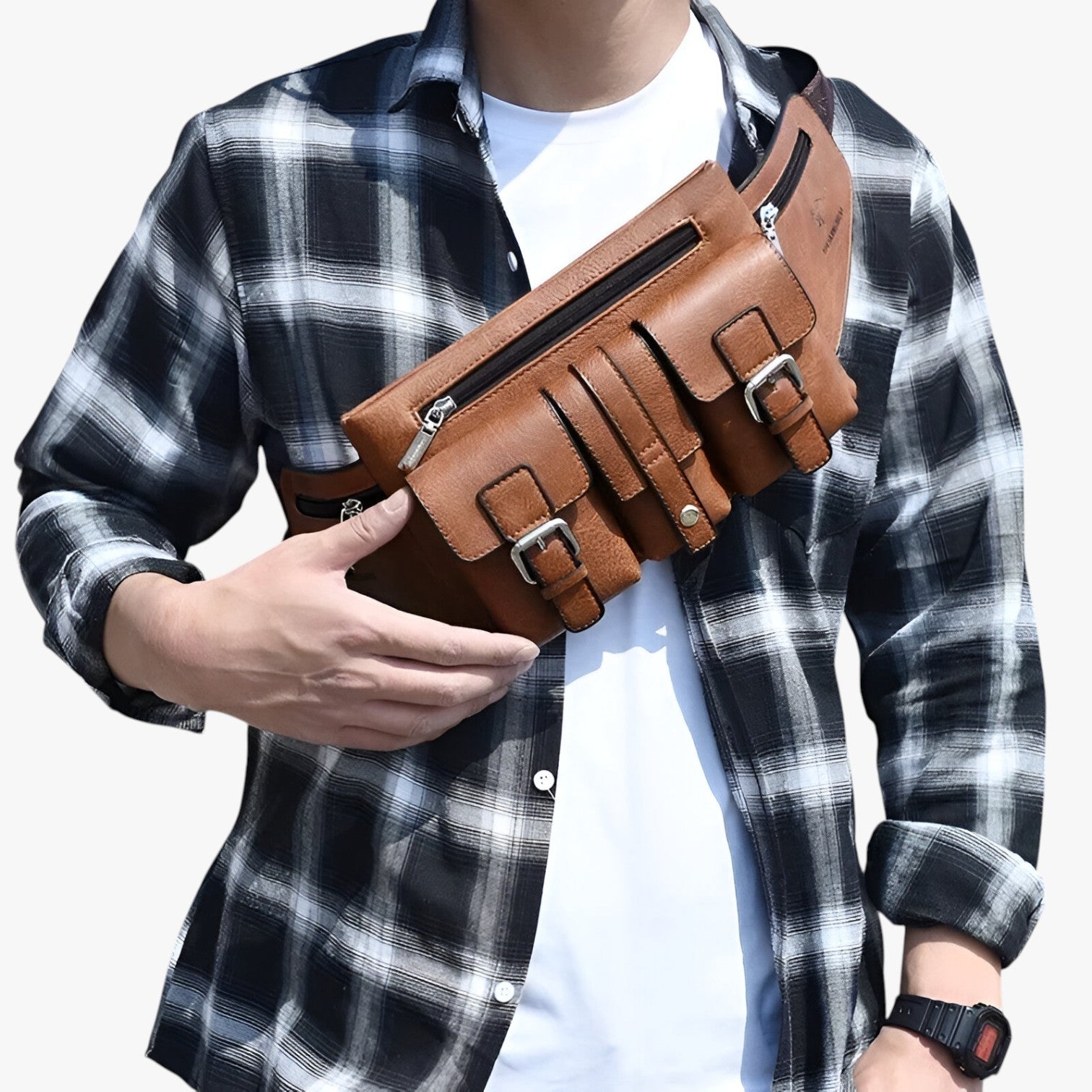Darwin | Marsupio in pelle da uomo - Comodo, sicuro e perfetto - - bag Bags Leather Bag mens bag - Concept Palermo