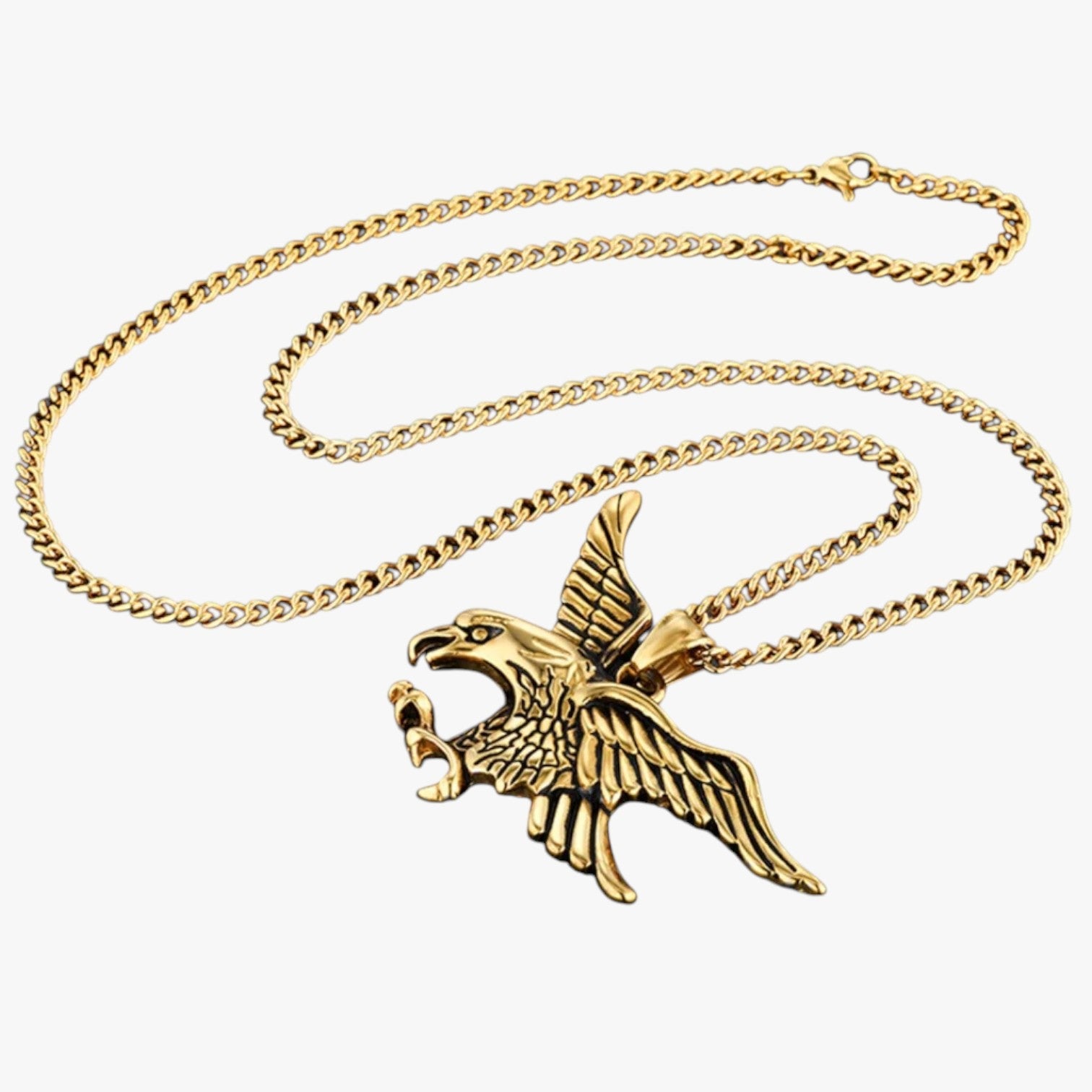 Emanuel | Collana aquila punk in acciaio - - necklace necklace for men NECKLACES - Concept Palermo