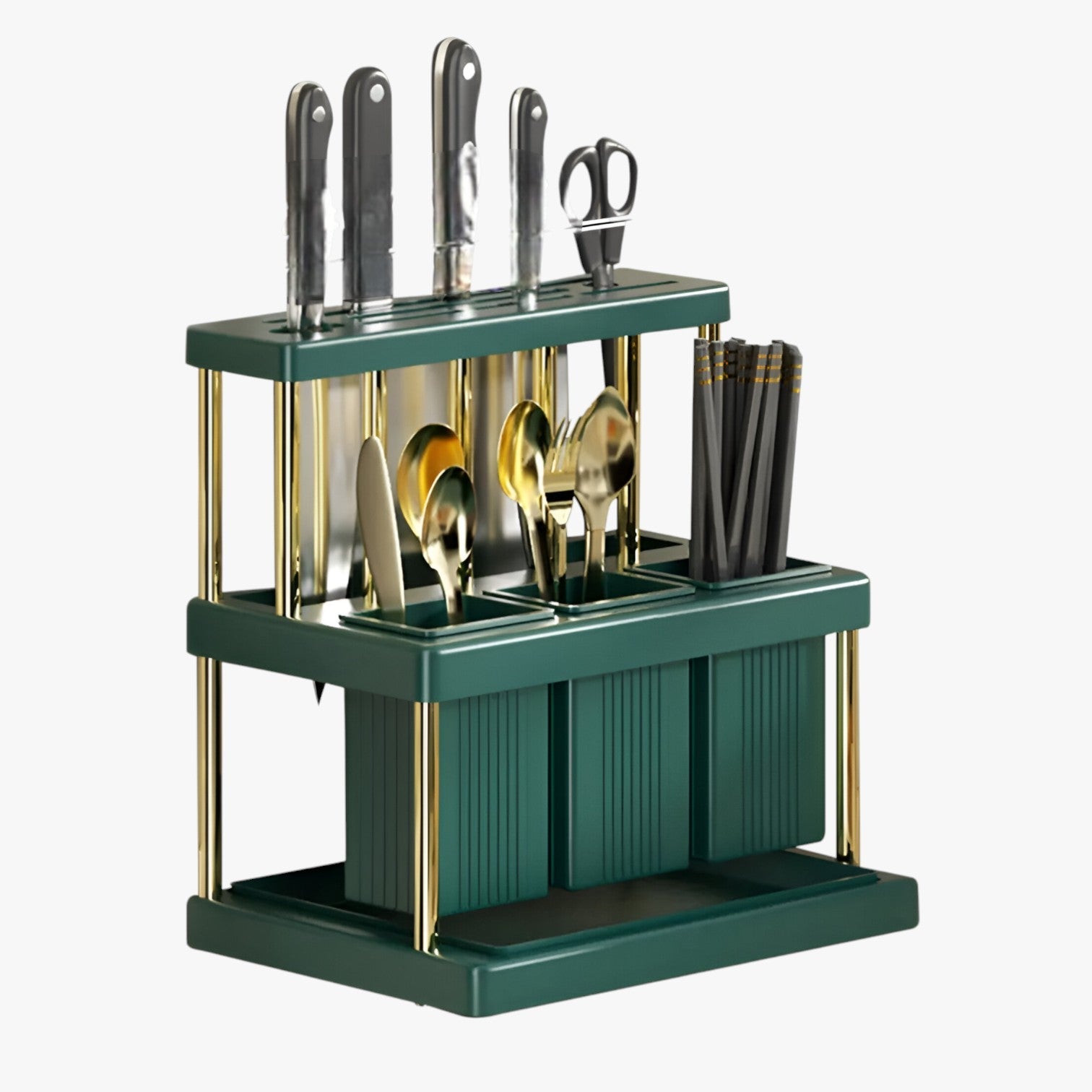 Emmelyn | Organizer da cucina salvaspazio – Tieni il tuo piano di lavoro ordinato - Verde - Kitchen kitchen accessory kitchen tools kitchen utensil - Concept Palermo