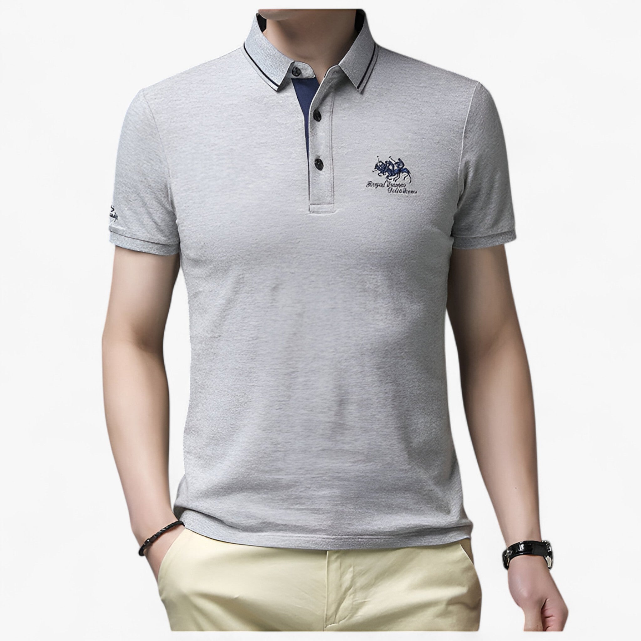 Leonardo | Polo in cotone di lusso - - men's polo men's polo shirt - Concept Palermo