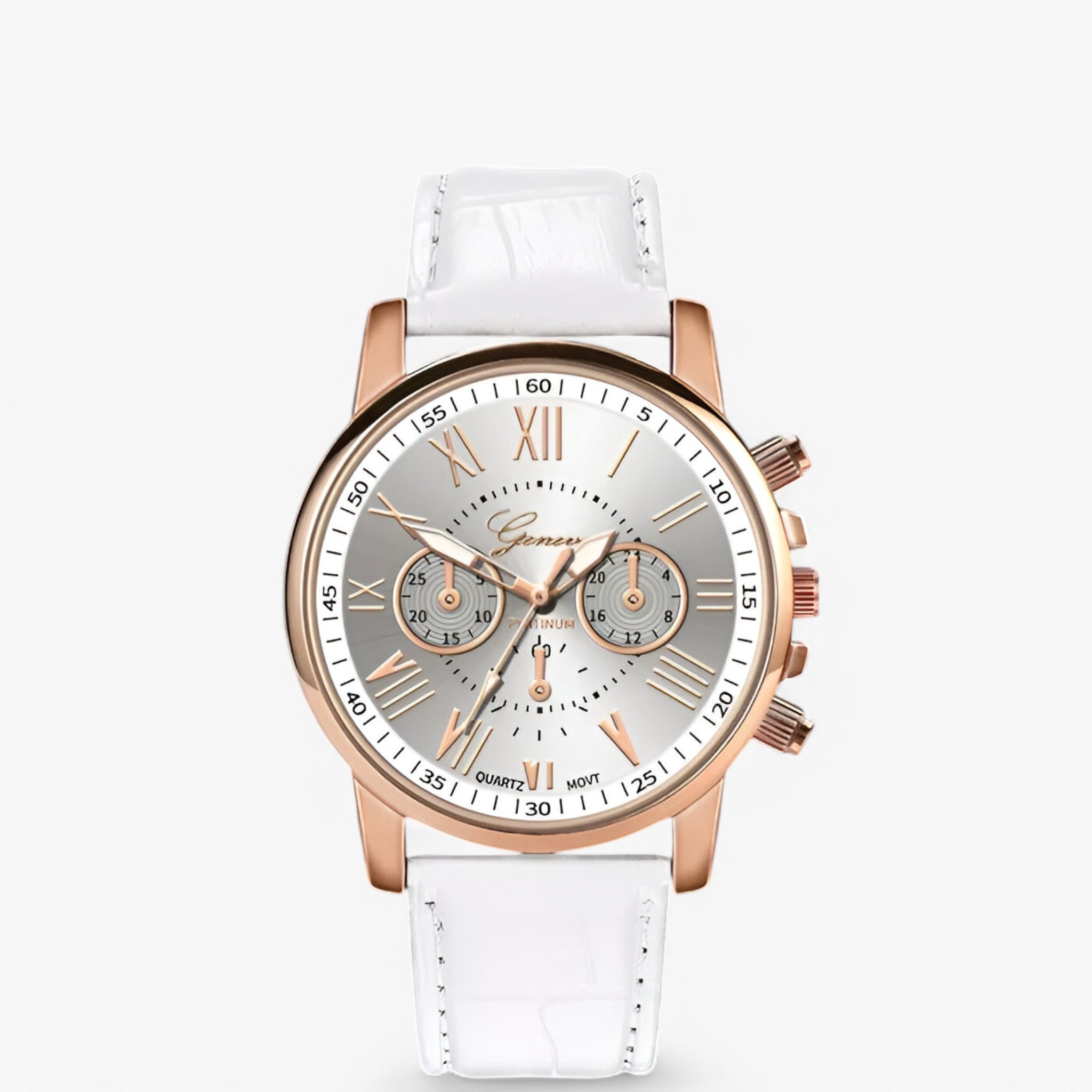 Lia | Elegante orologio da polso in pelle - Bianca - female watch watch for women - Concept Palermo
