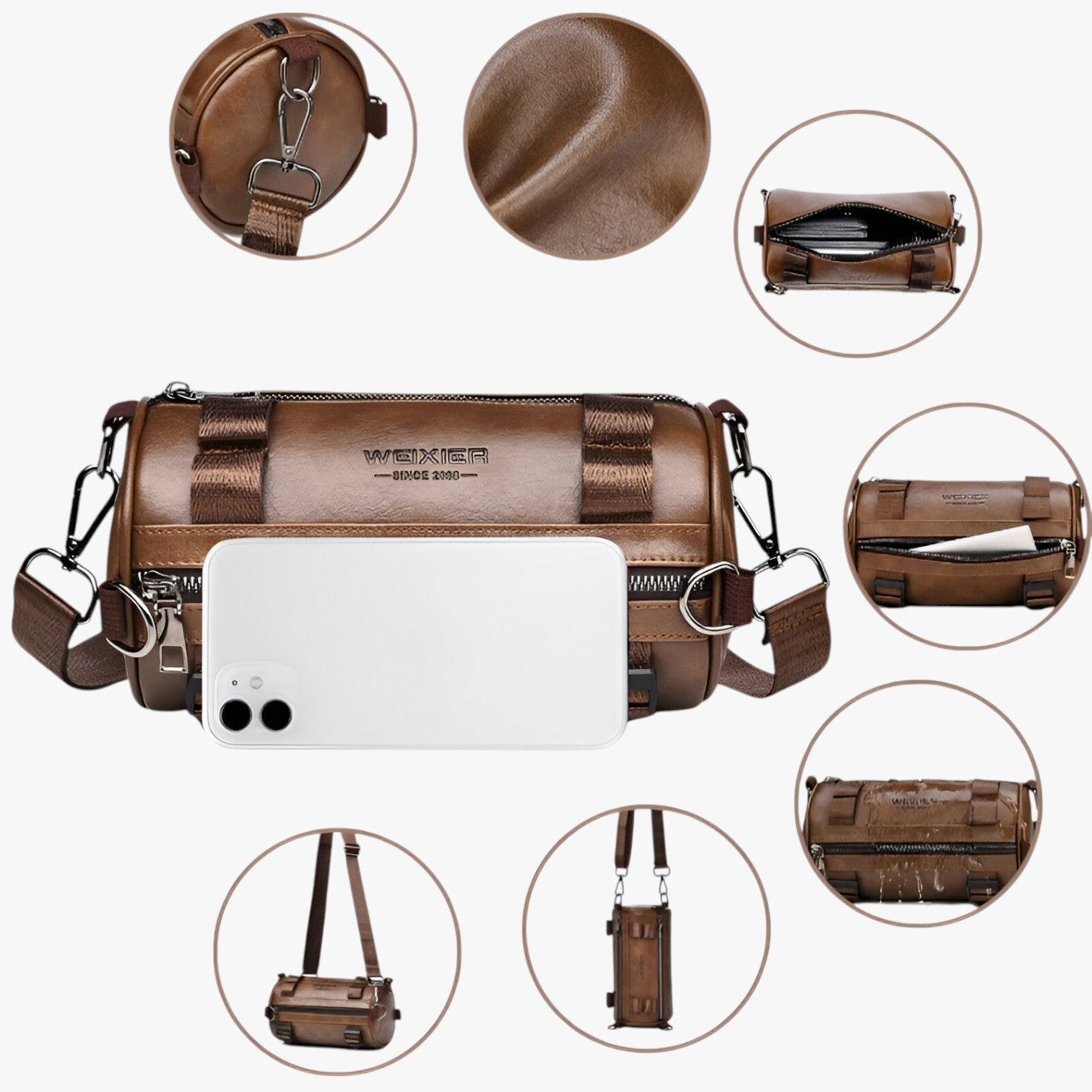 Ezekiel | Borsa a Spalla Elegante e Impermeabile - - Bags Shoulder & Crossbody Bags - Concept Palermo