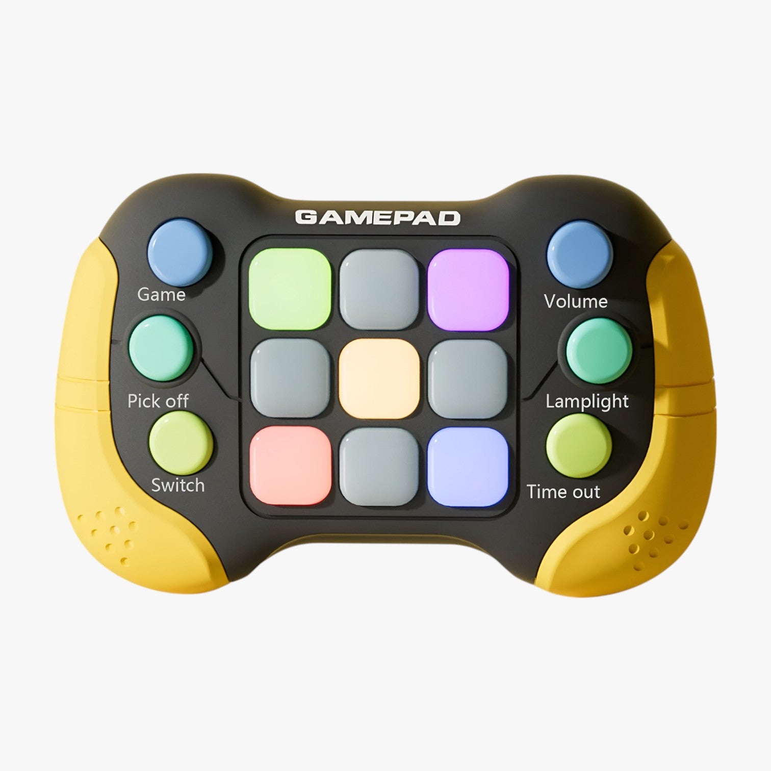 Stella | Giocattolo Fidget Fast Push con luci lampeggianti - Nero Giallo - kids toys toys TOYS AND GAMES toys for kids - Concept Palermo