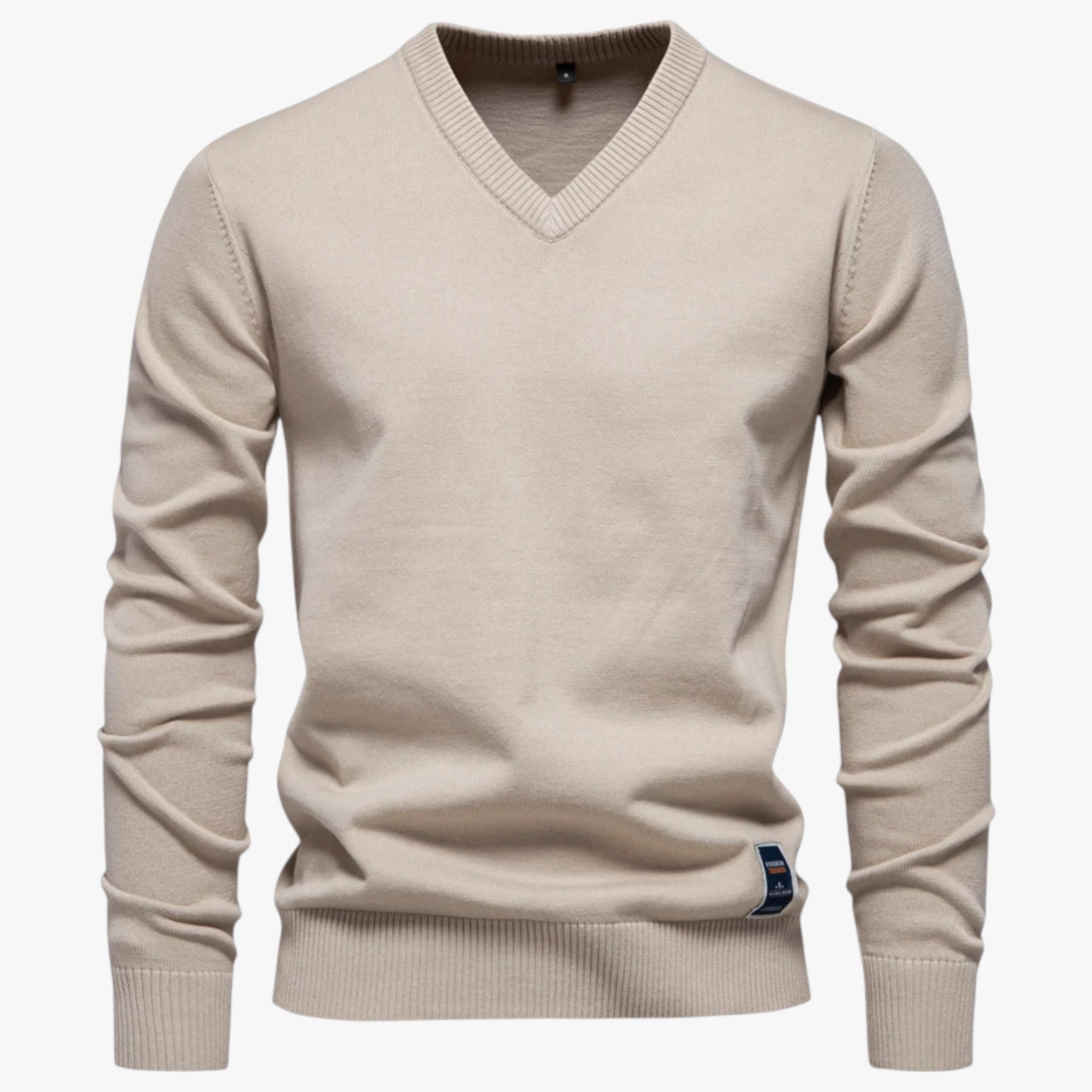 Shernan | Maglione da Uomo con Scollo a V - Gris Claro - Sweater - Concept Palermo