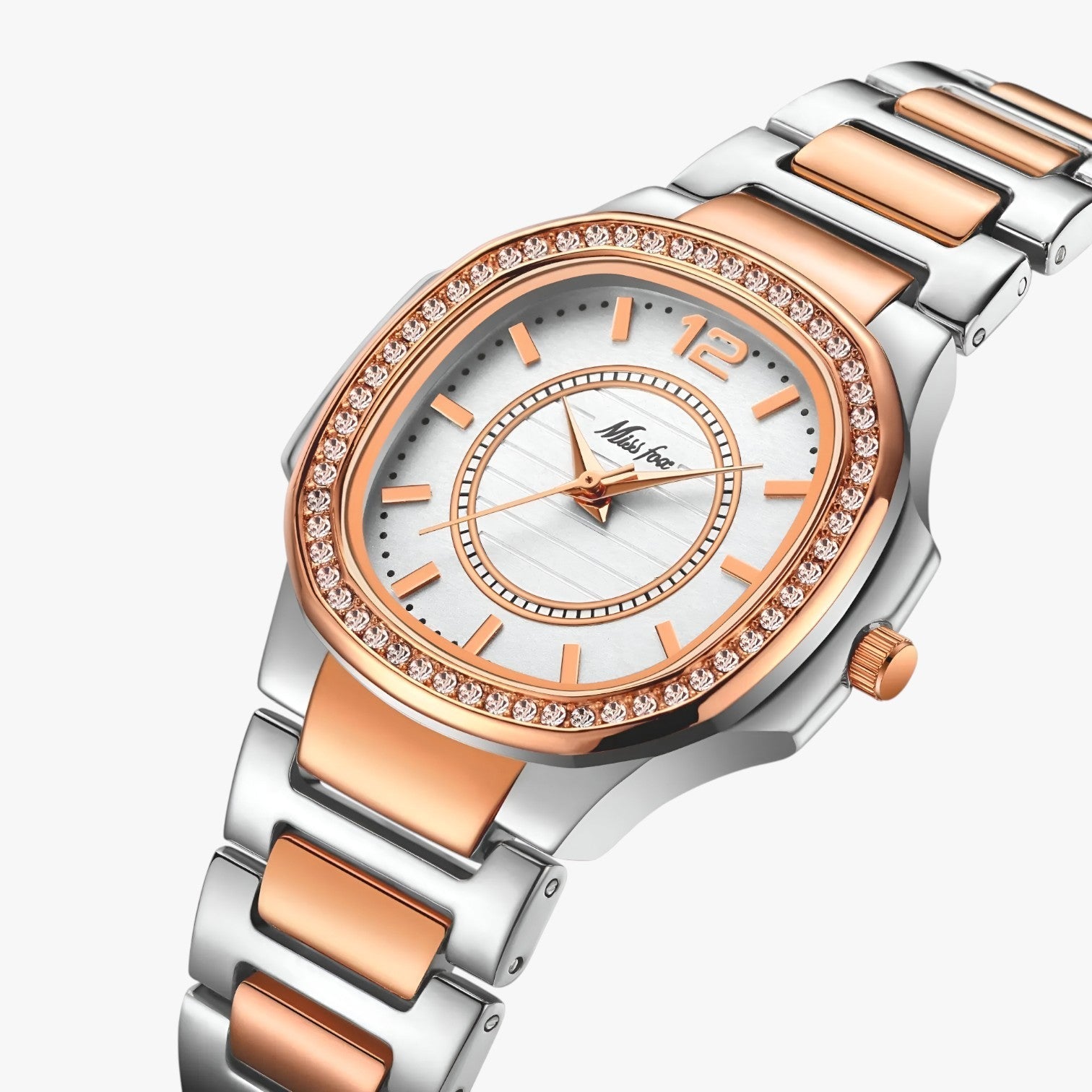Gwen | Elegante orologio impermeabile con diamanti - Oro rosa - female watch ladies watch watch watch for women watches wrist watches for women - Concept Palermo