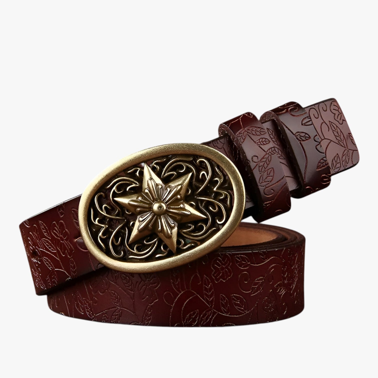 Ramora | Comfort Elegante – Cintura da donna in pelle di lusso per stile e sostenibilità - Caffè 105CM - belt buckle women belts waist belt for women Womens belt - Concept Palermo