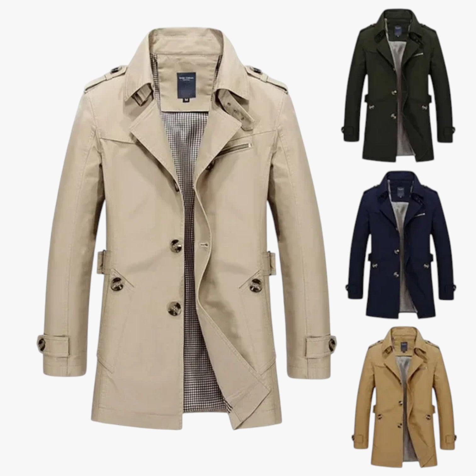 Henry | Giacca lunga da uomo - Stile casual e protezione per la mezza stagione - - coat men coats Jackets & Coats - Concept Palermo