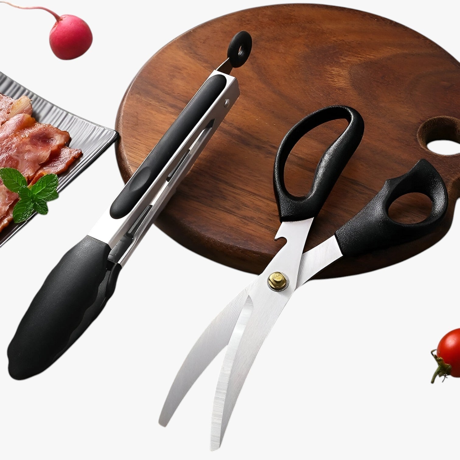 Rhett | Non-Grip & Handy - Set di pinze per barbecue RVS - - Kitchen kitchen accessory kitchen tools - Concept Palermo