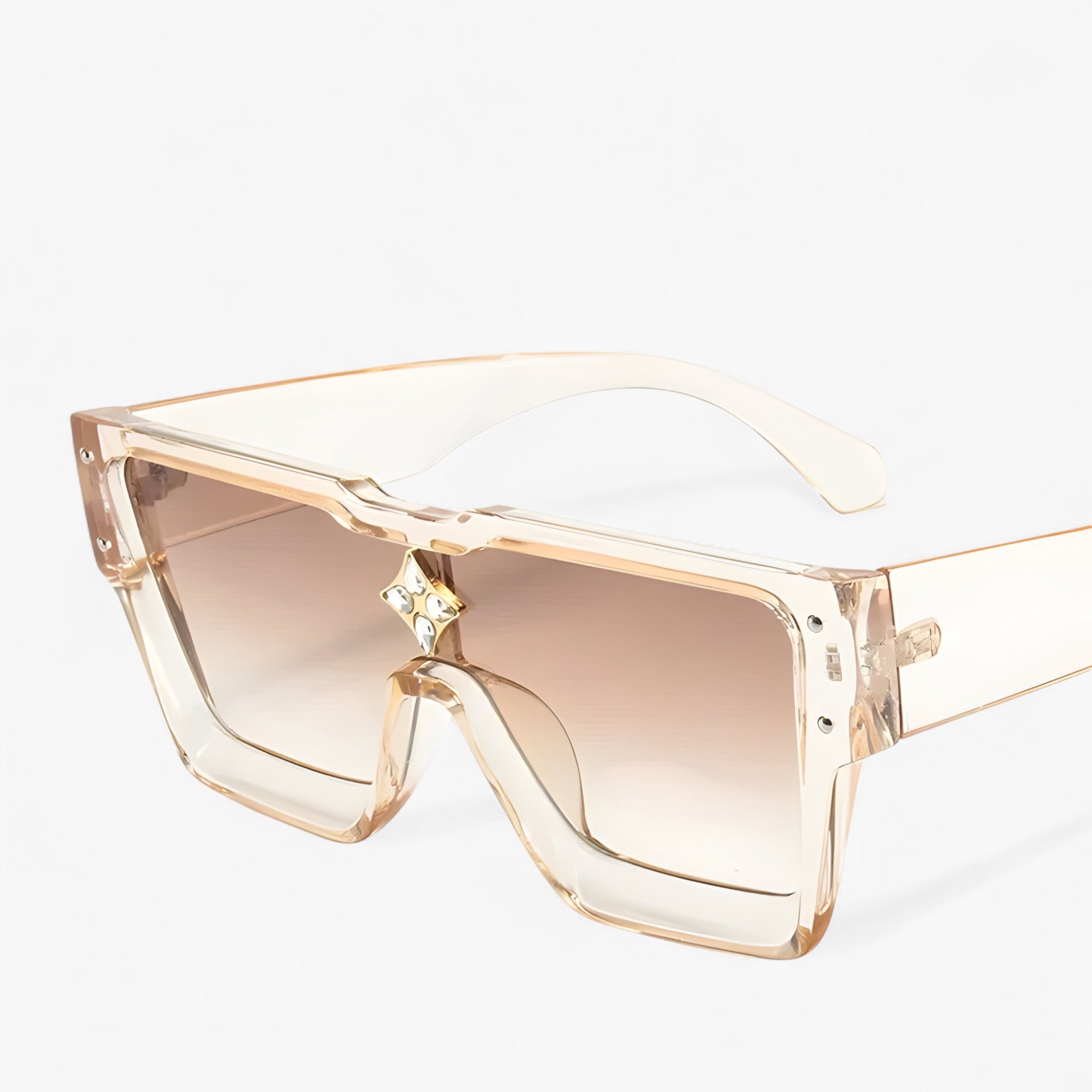 Henri | Occhiali da sole quadrati punk specchiati - Tè Rosa - Fashion Sunglasses men sunglasses polarized mens sunglasses Polarized man sunglasses Sunglasses sunglasses polarized men - Concept Palermo