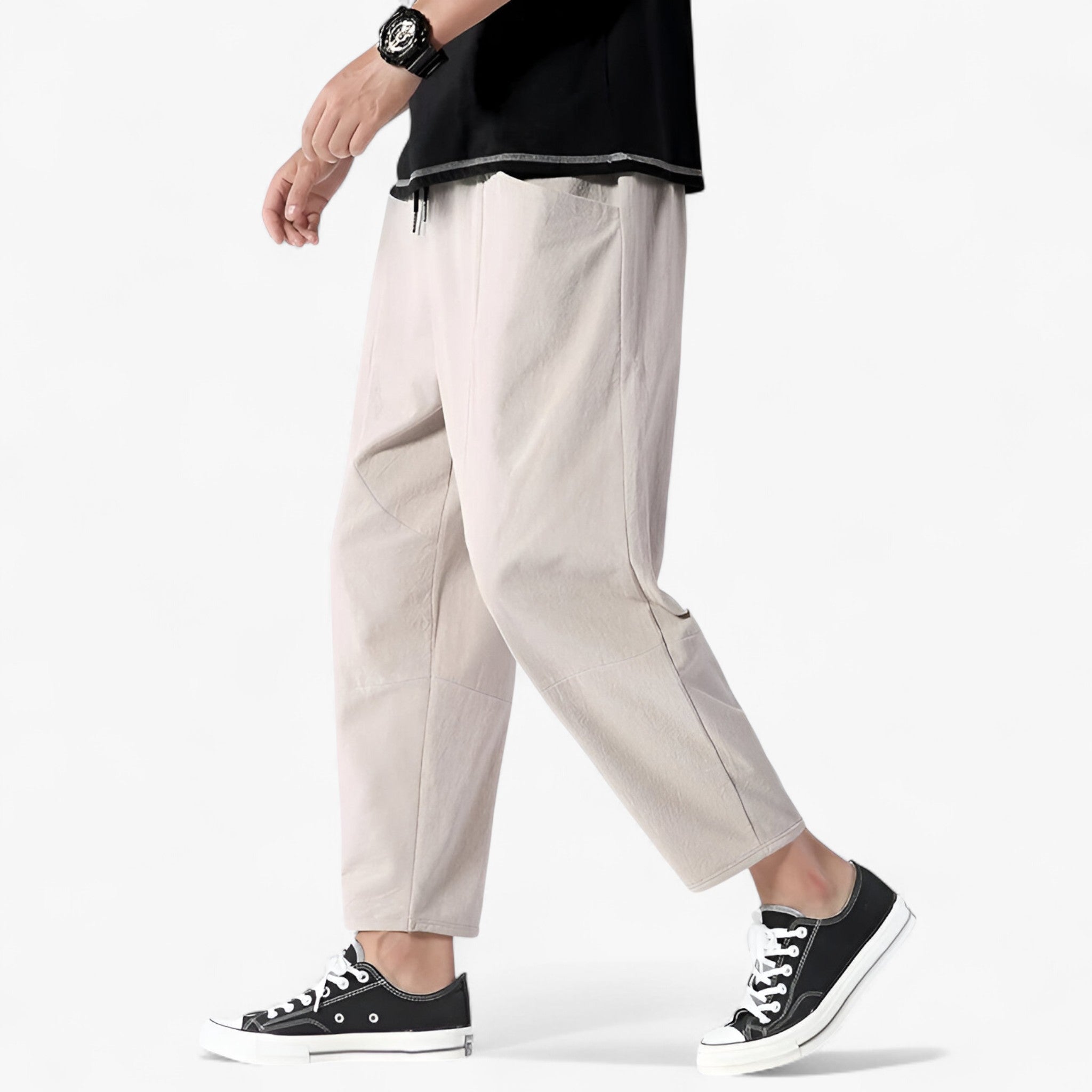 Jimmy | Pantaloni di lino per uomo - Vestibilità ampia e confortevole