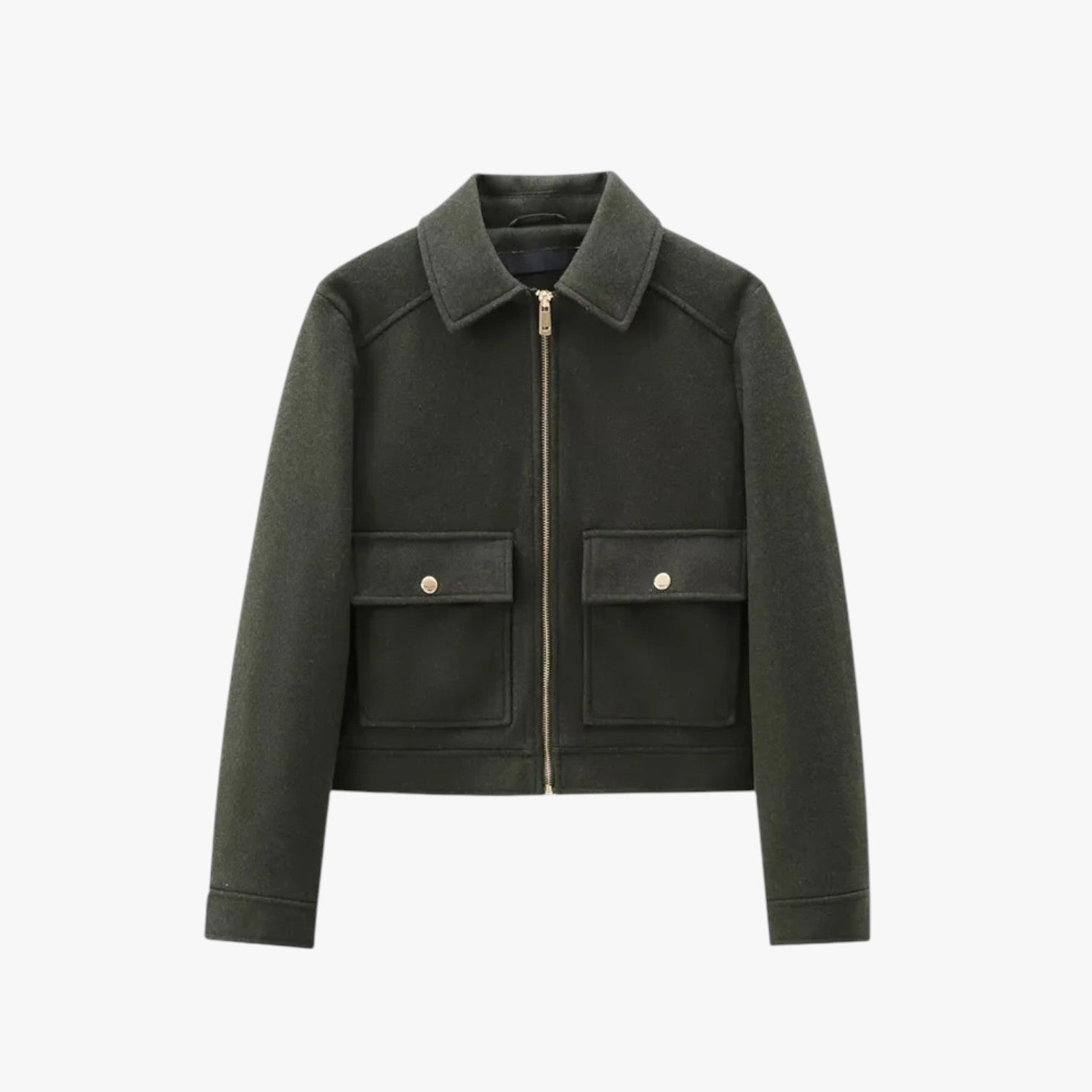 Alison | Elegante giacca invernale da strada: calda, pratica e con tasche - Verde Scuro - coats coats for women Jackets & Coats - Concept Palermo