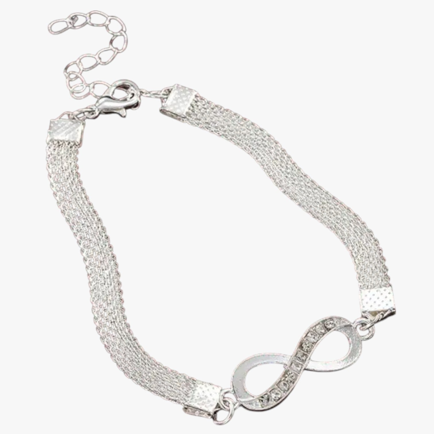 Evelynn | Elegante set di braccialetti con ciondolo a forma di cuore, catene a strati e strass scintillanti - - BRACELET BRACELET FOR WOMEN BRACELETS bracelets for women - Concept Palermo