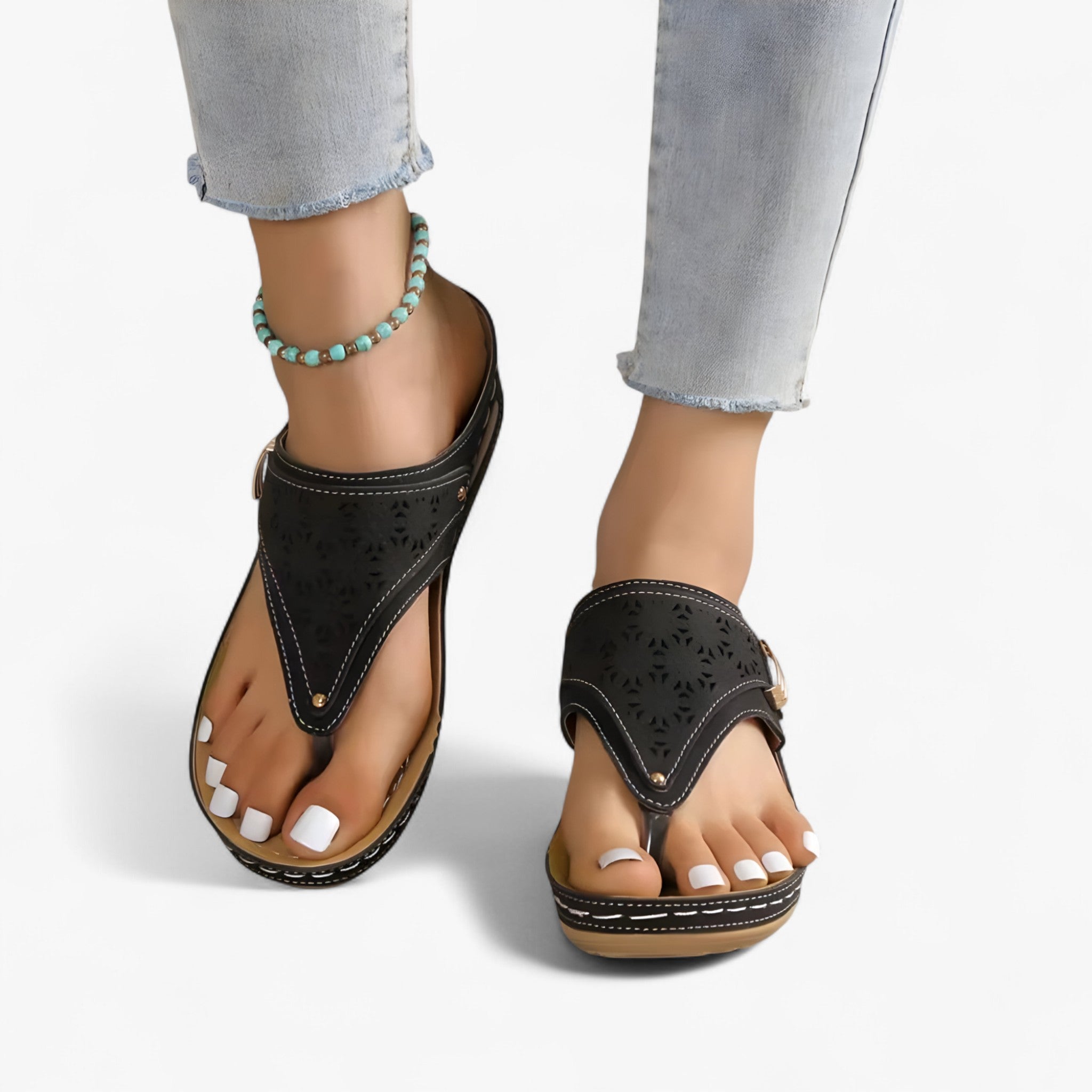 Meryl | Sandali Ortopedici con Zeppa - - - Concept Palermo